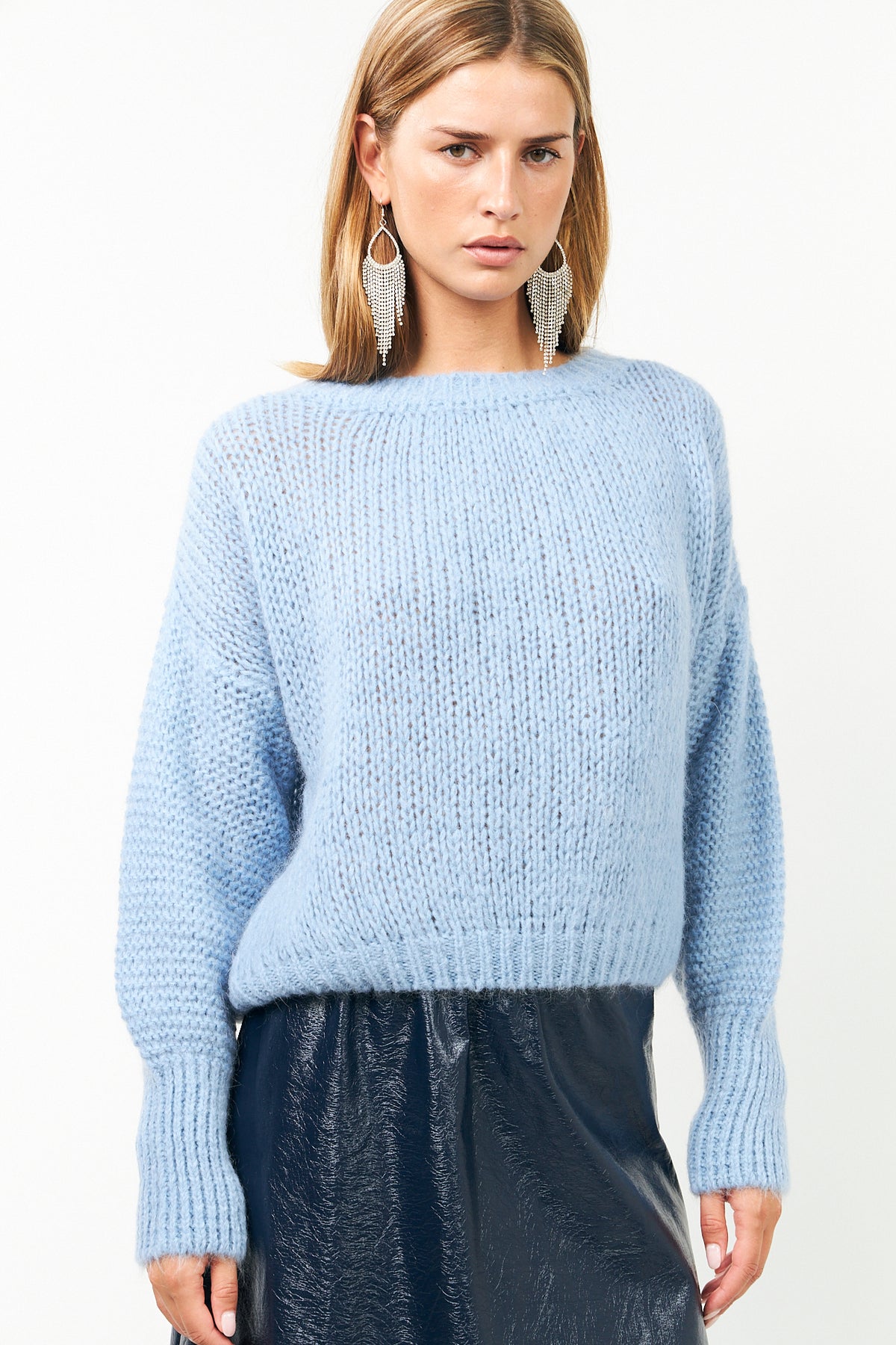 Lollys Laundry IsoldeLL Strickpullover Jumper Hellblau