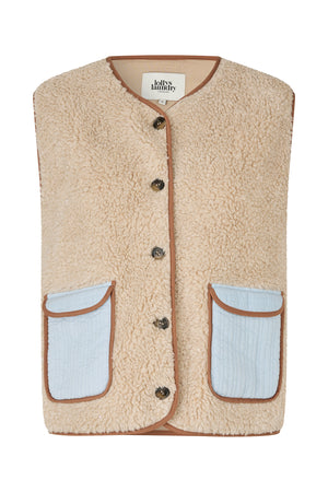 Lollys Laundry JaceLL Weste Vest Hellblau