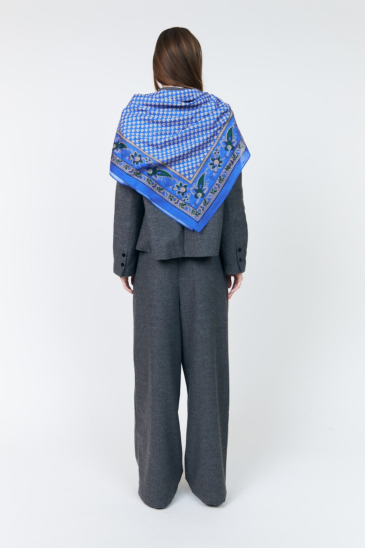 Lollys Laundry JennaLL großes Tuch Scarf Blau