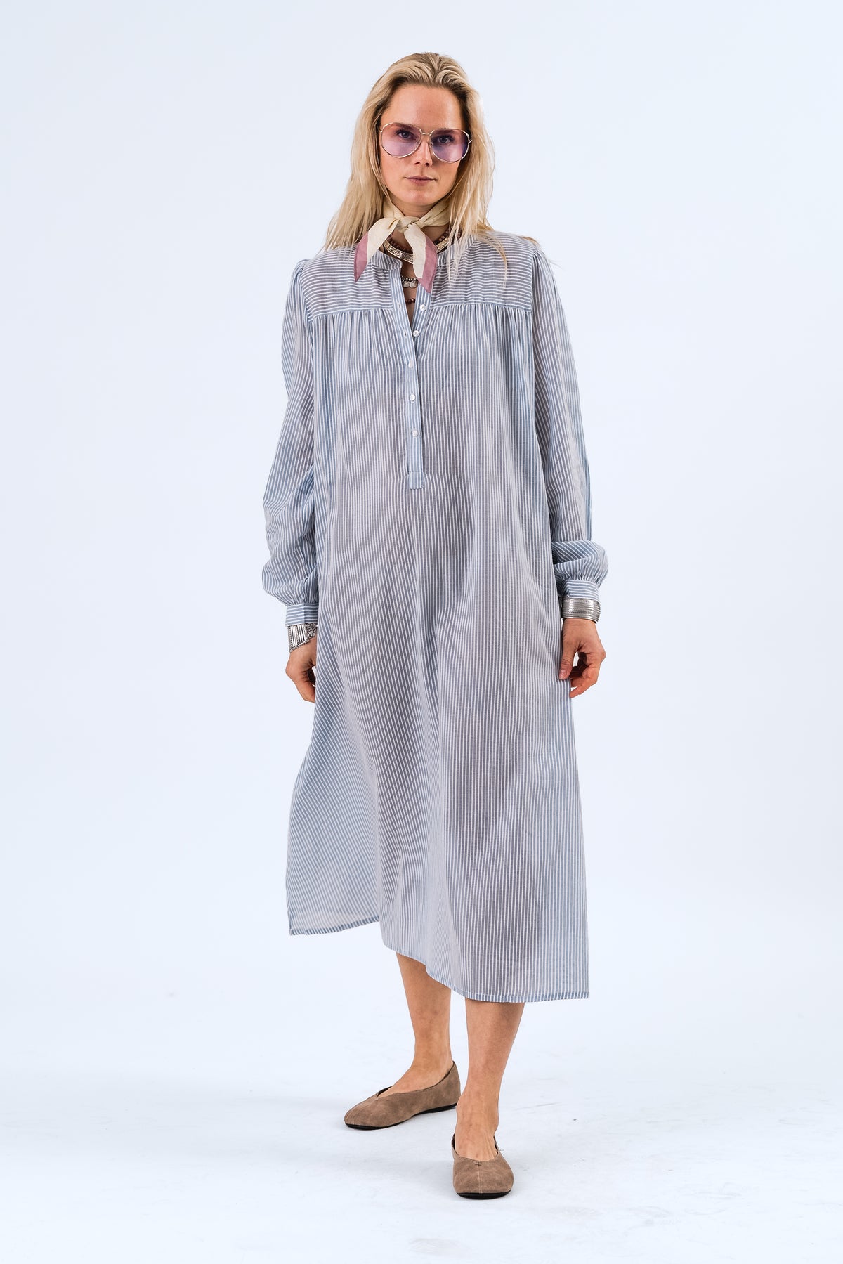 Lollys Laundry JessLL Midi Kleid Dress Streifen