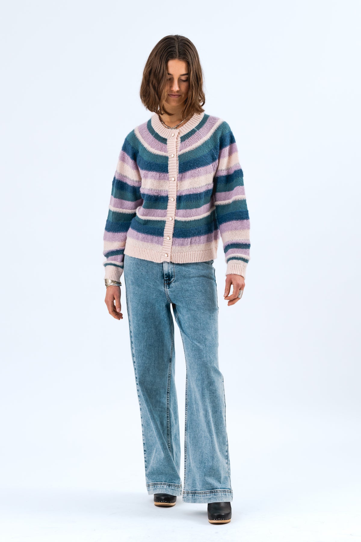 Lollys Laundry JorkLL Strick Cardigan Cardigan Lavendel