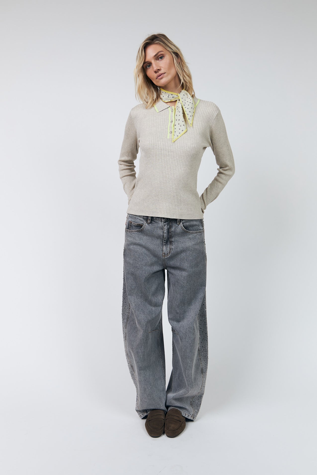 Lollys Laundry JulioLL Strickpolo Jumper 08 Beige