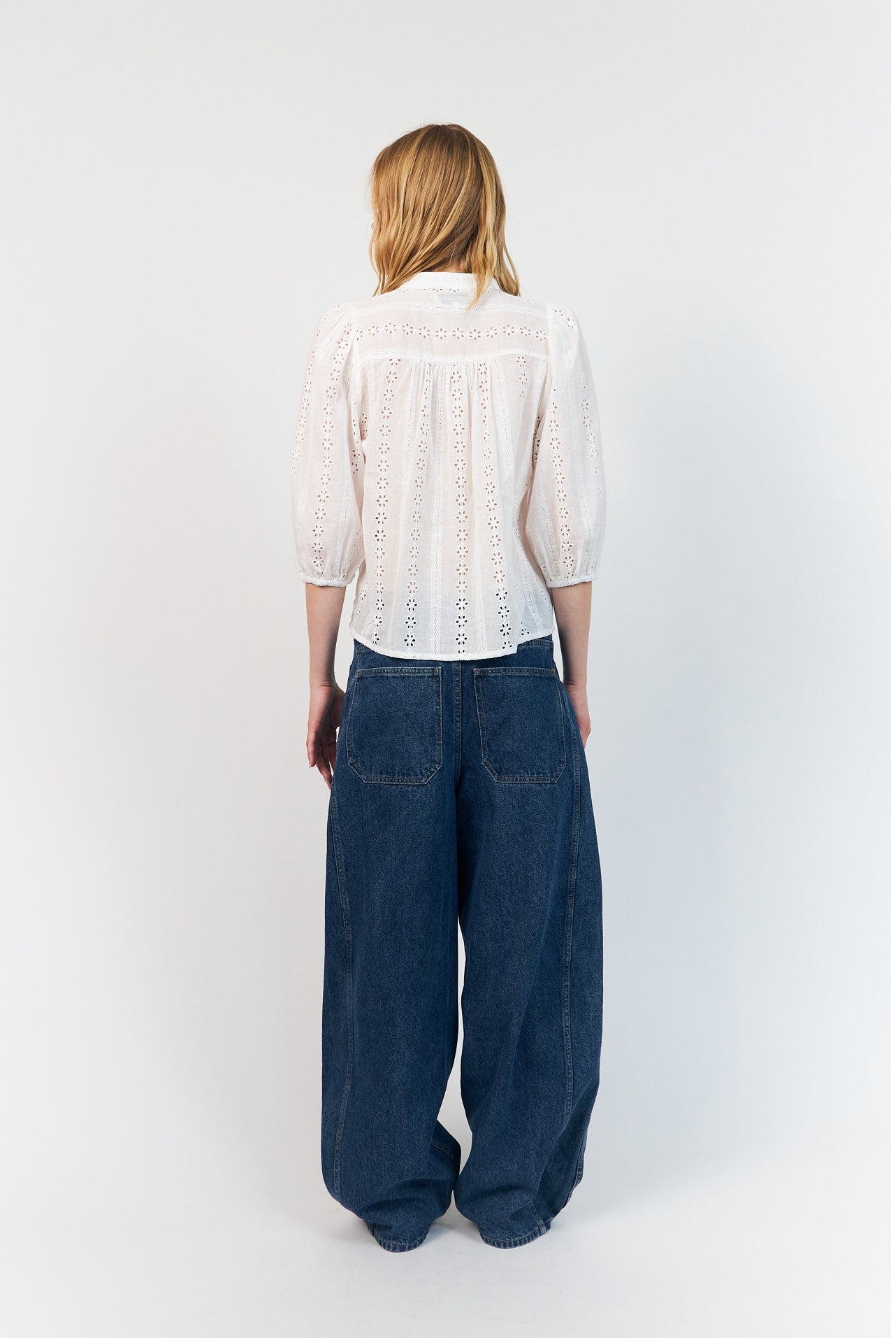 JuneLL Bluse - Weiß