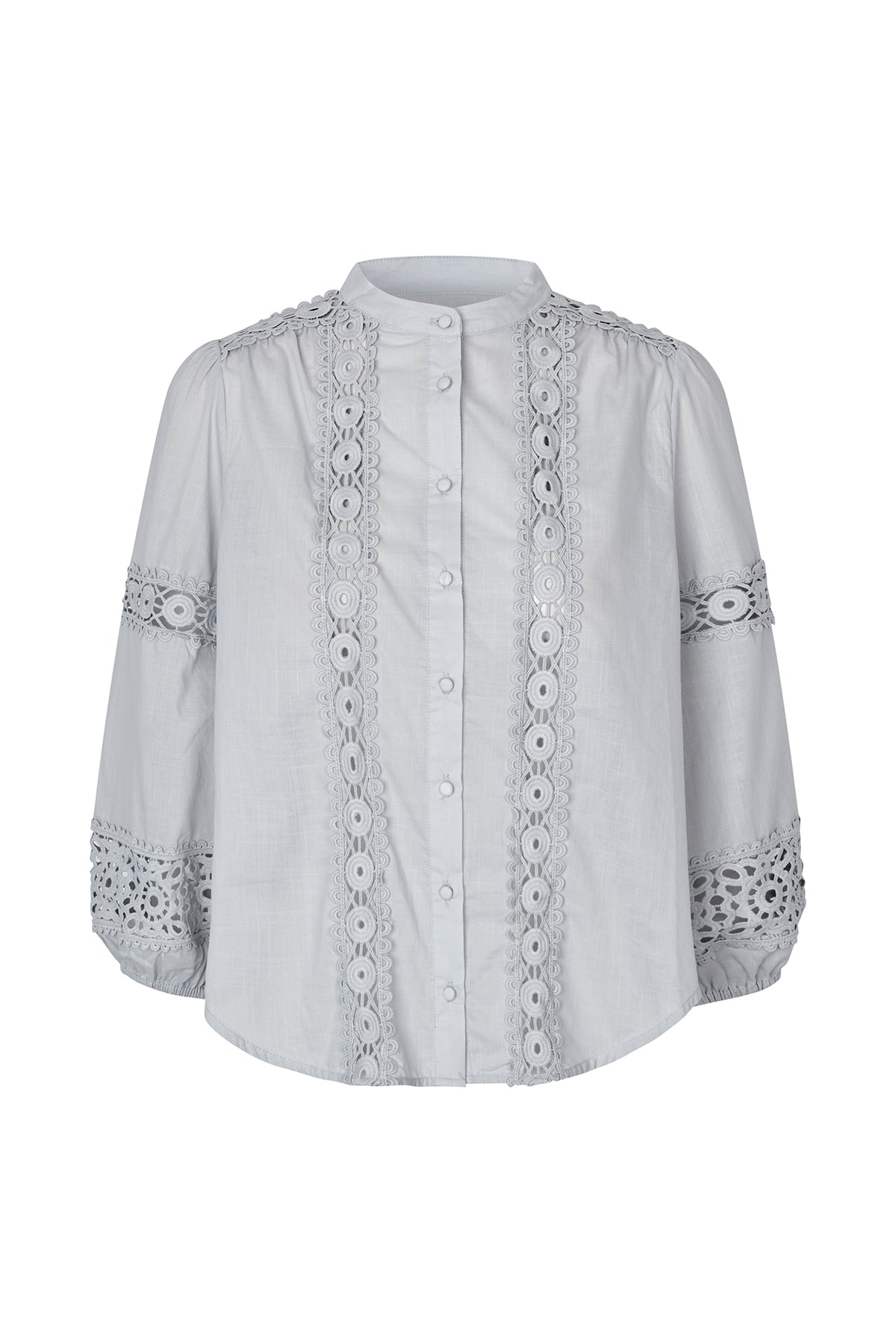 Lollys Laundry JuneLL Hemdbluse Shirt Gedämpftes Blau