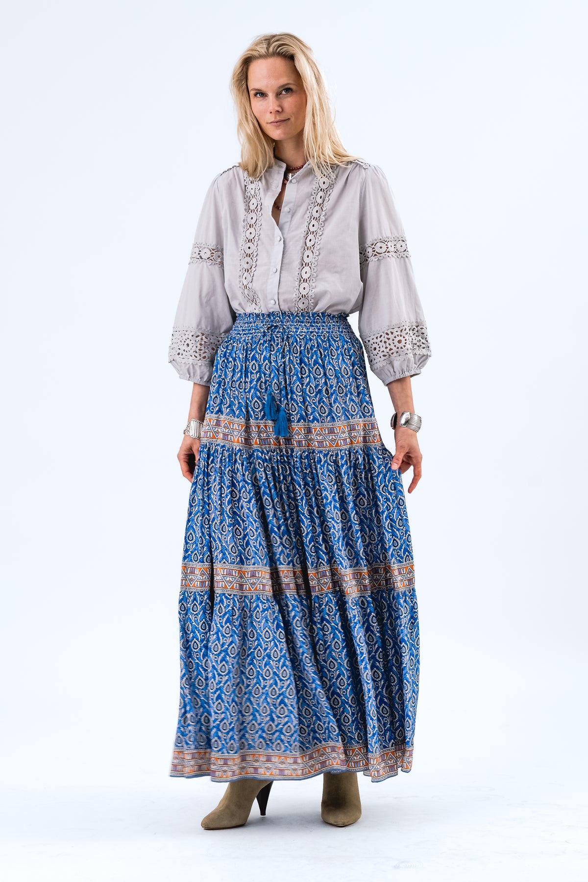Lollys Laundry JuneLL Hemdbluse Shirt Gedämpftes Blau