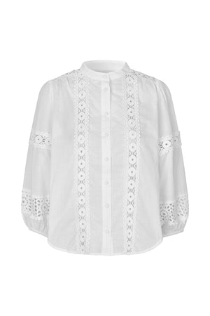 Lollys Laundry JuneLL Hemdbluse Shirt Weiß