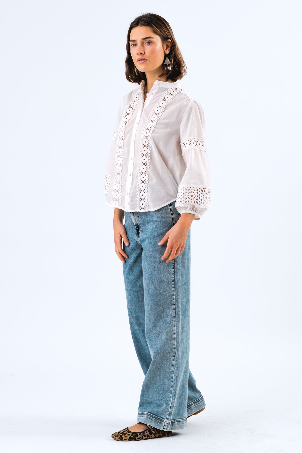 Lollys Laundry JuneLL Hemdbluse Shirt Weiß