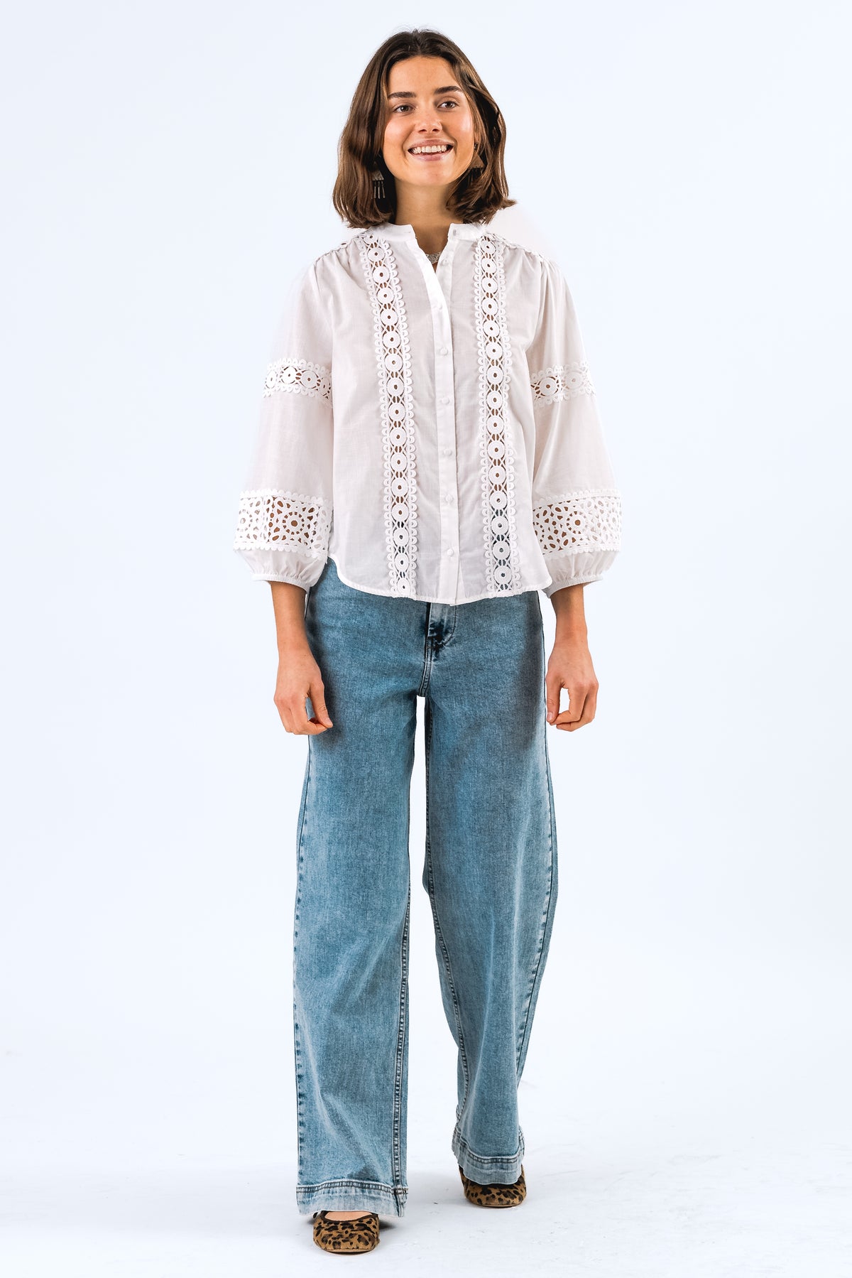 Lollys Laundry JuneLL Hemdbluse Shirt Weiß