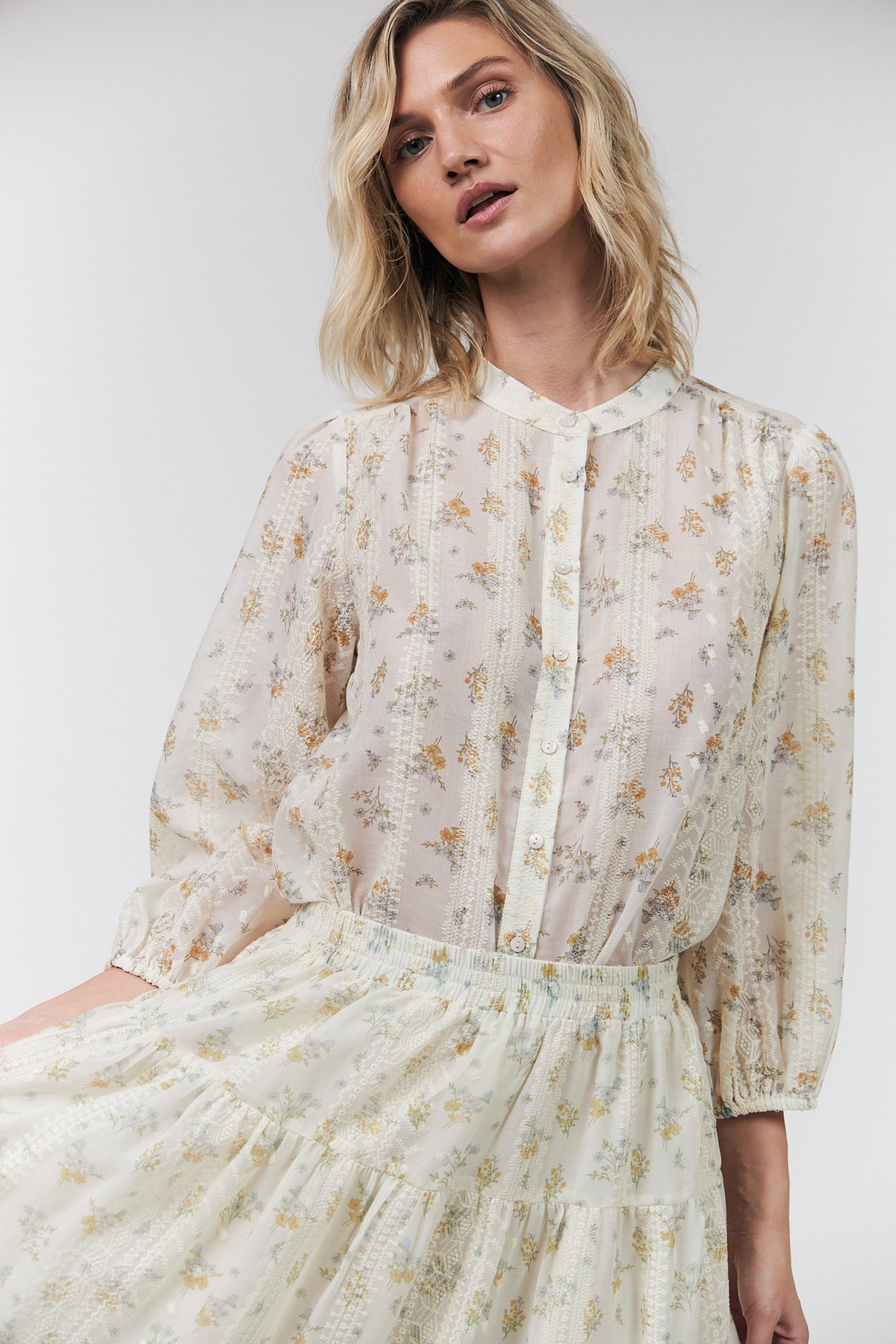 Lollys Laundry JuneLL Hemdbluse Shirt Creme