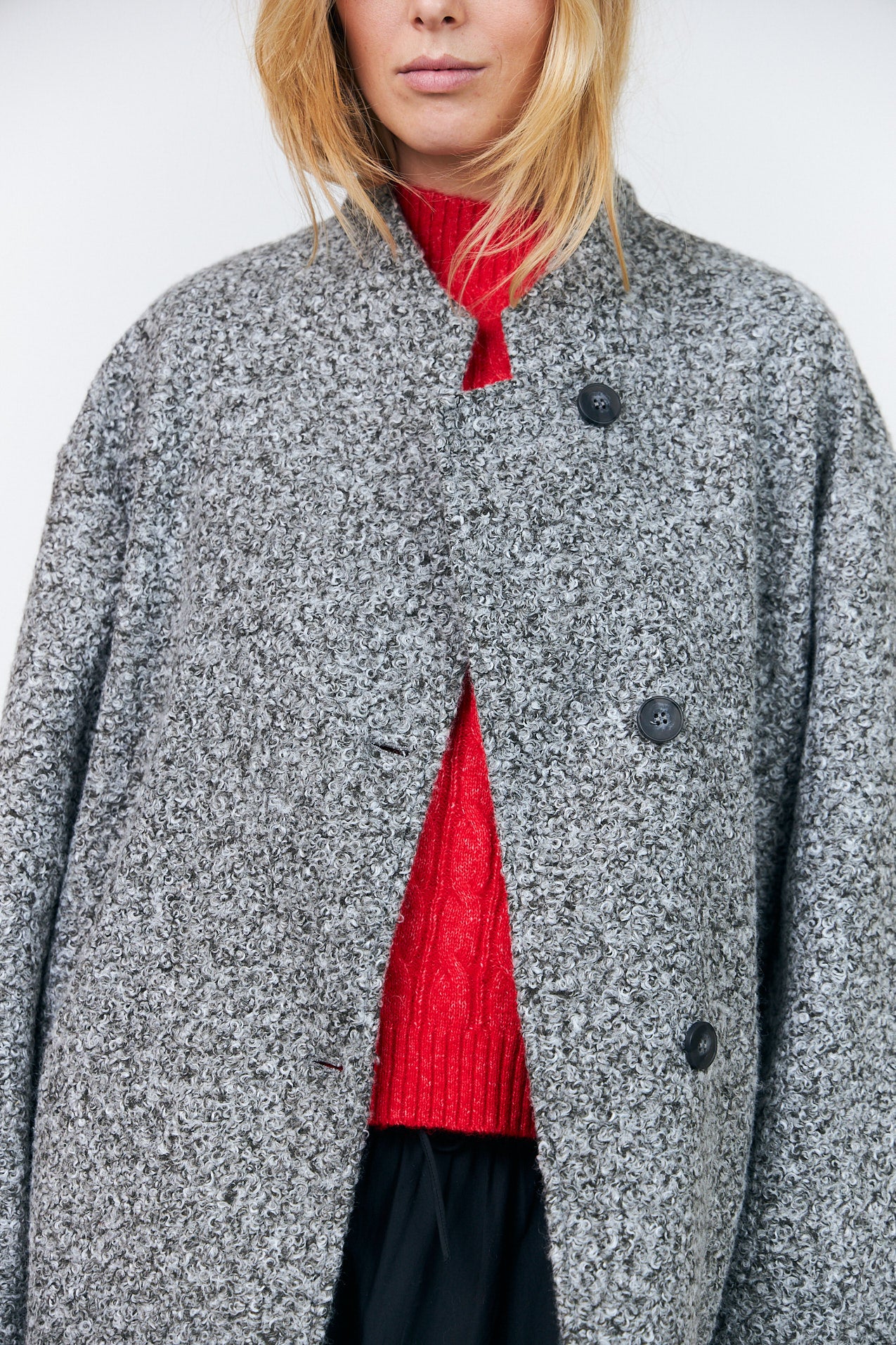 Lollys Laundry KayaLL Mantel Outerwear Graumeliert
