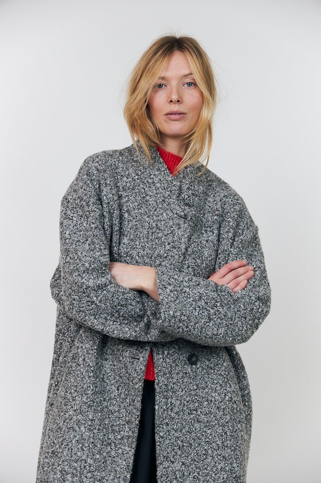 Lollys Laundry KayaLL Mantel Outerwear Graumeliert