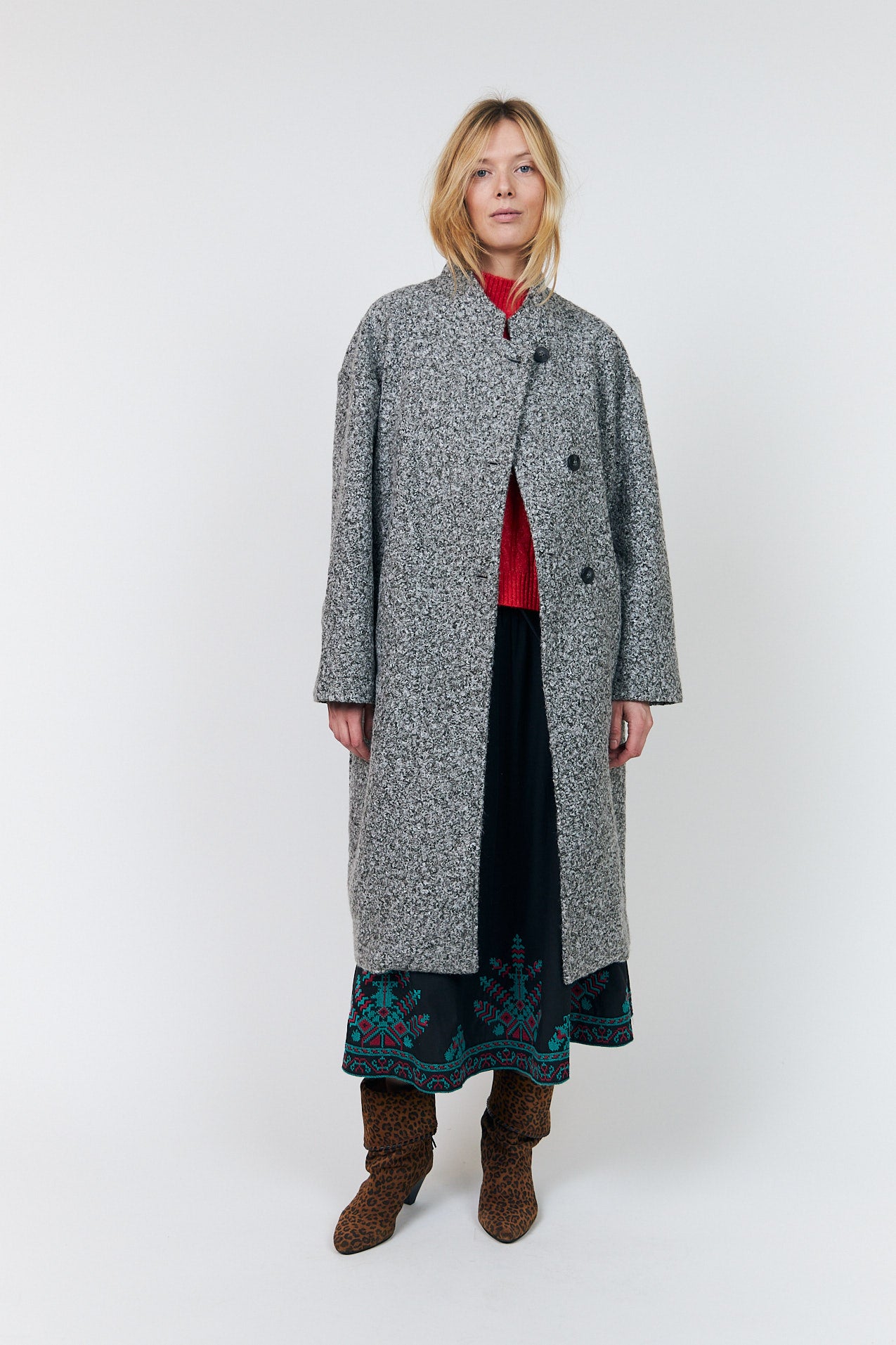 Lollys Laundry KayaLL Mantel Outerwear Graumeliert