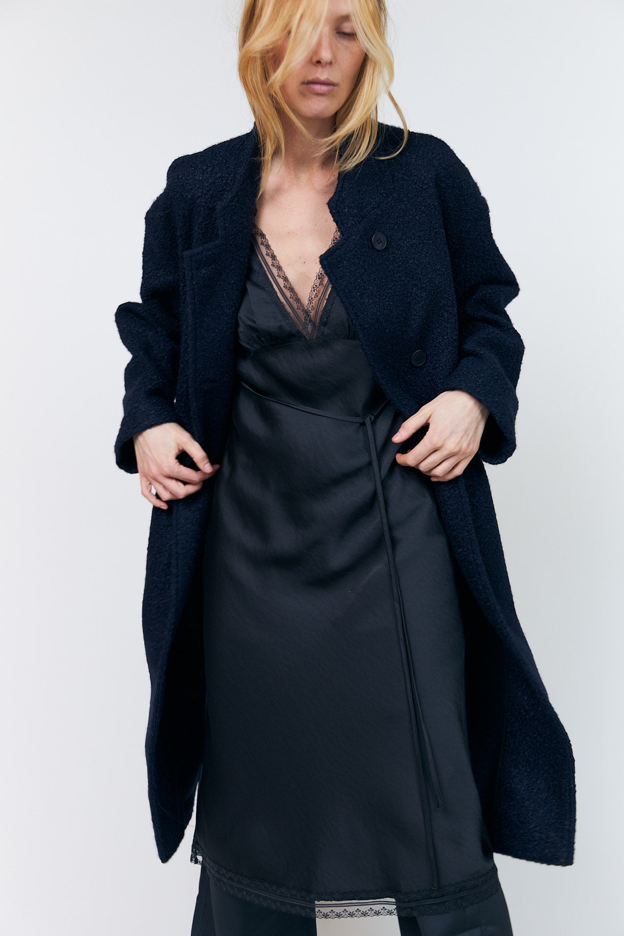 Lollys Laundry KayaLL Mantel Outerwear Navy