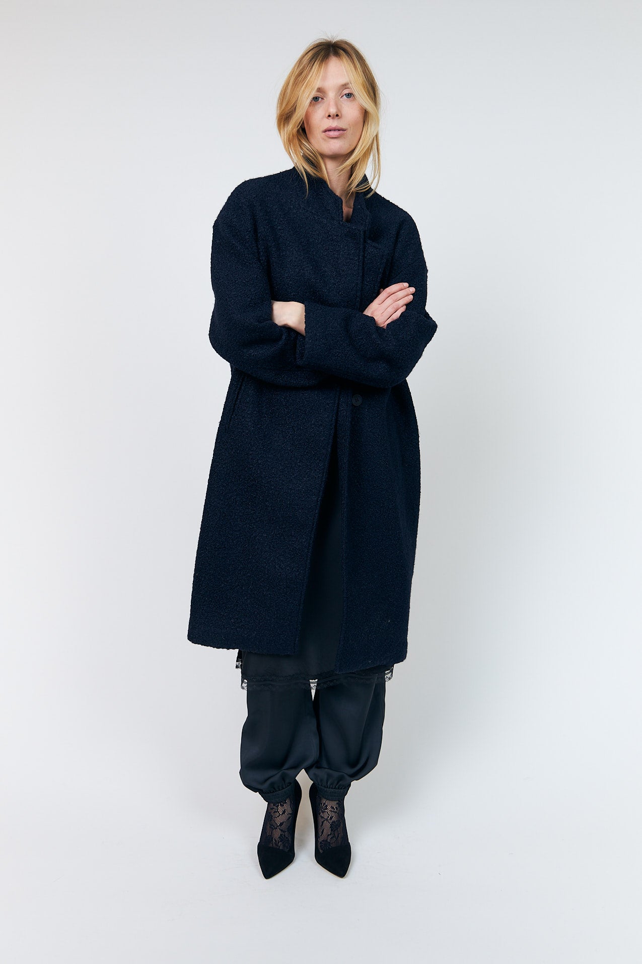 Lollys Laundry KayaLL Mantel Outerwear Navy