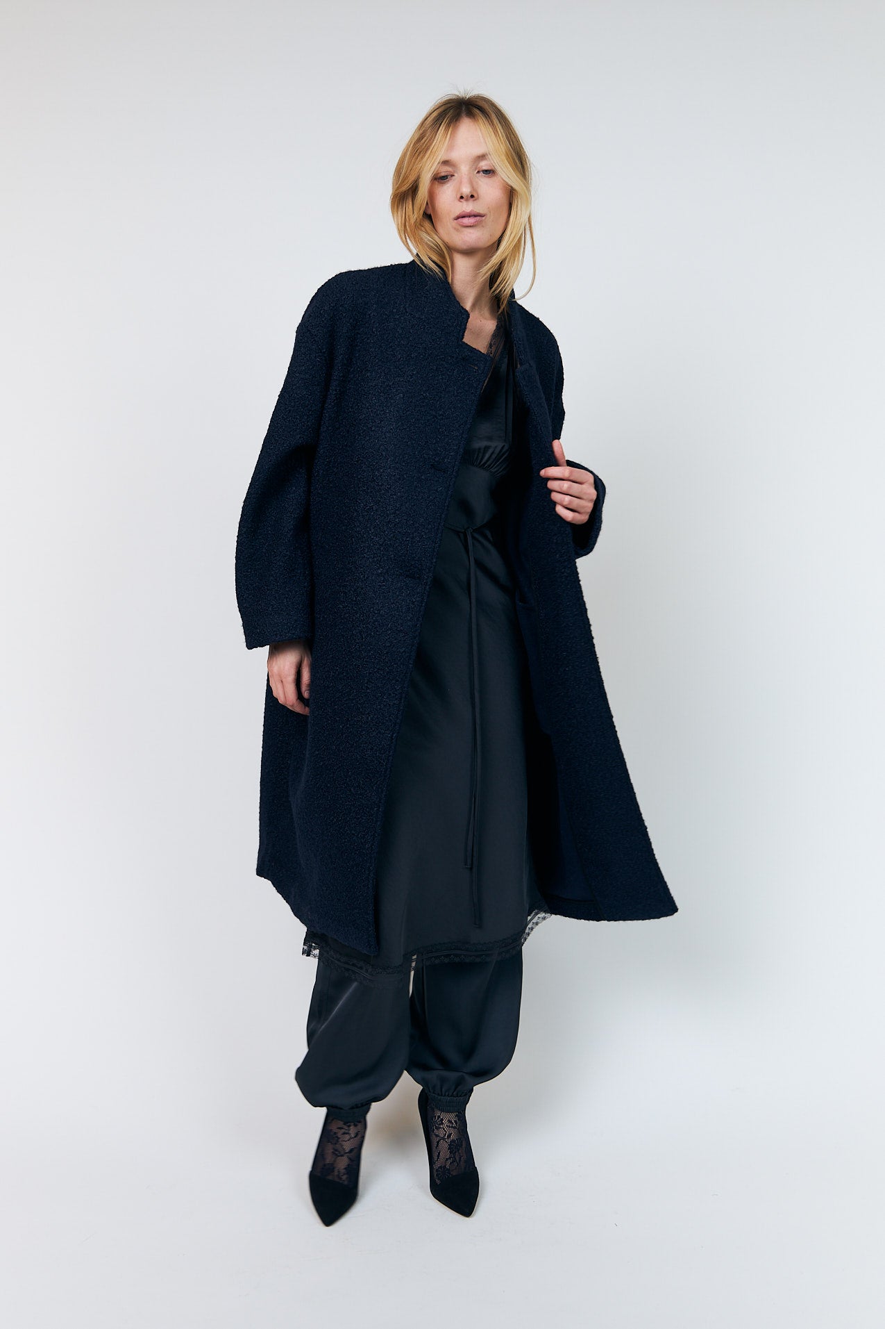 Lollys Laundry KayaLL Mantel Outerwear Navy