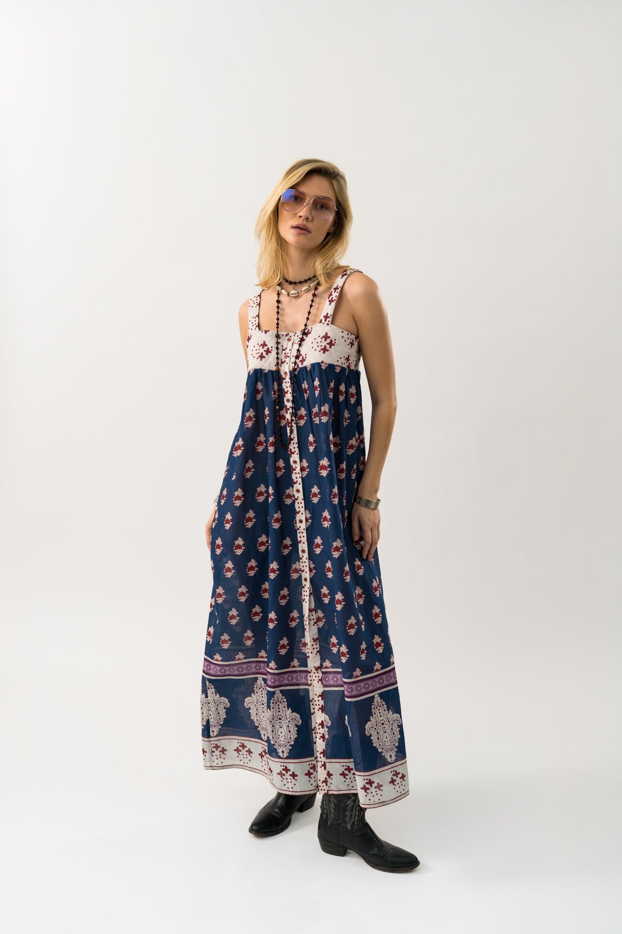 Lollys Laundry KiaLL Maxi Dress SL Dress 23 Dark Blue