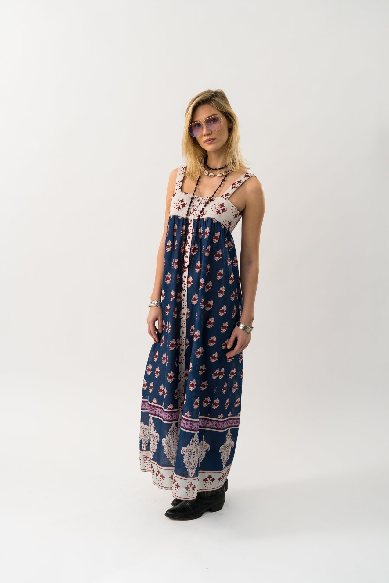 Lollys Laundry KiaLL Maxi Dress SL Dress 23 Dark Blue