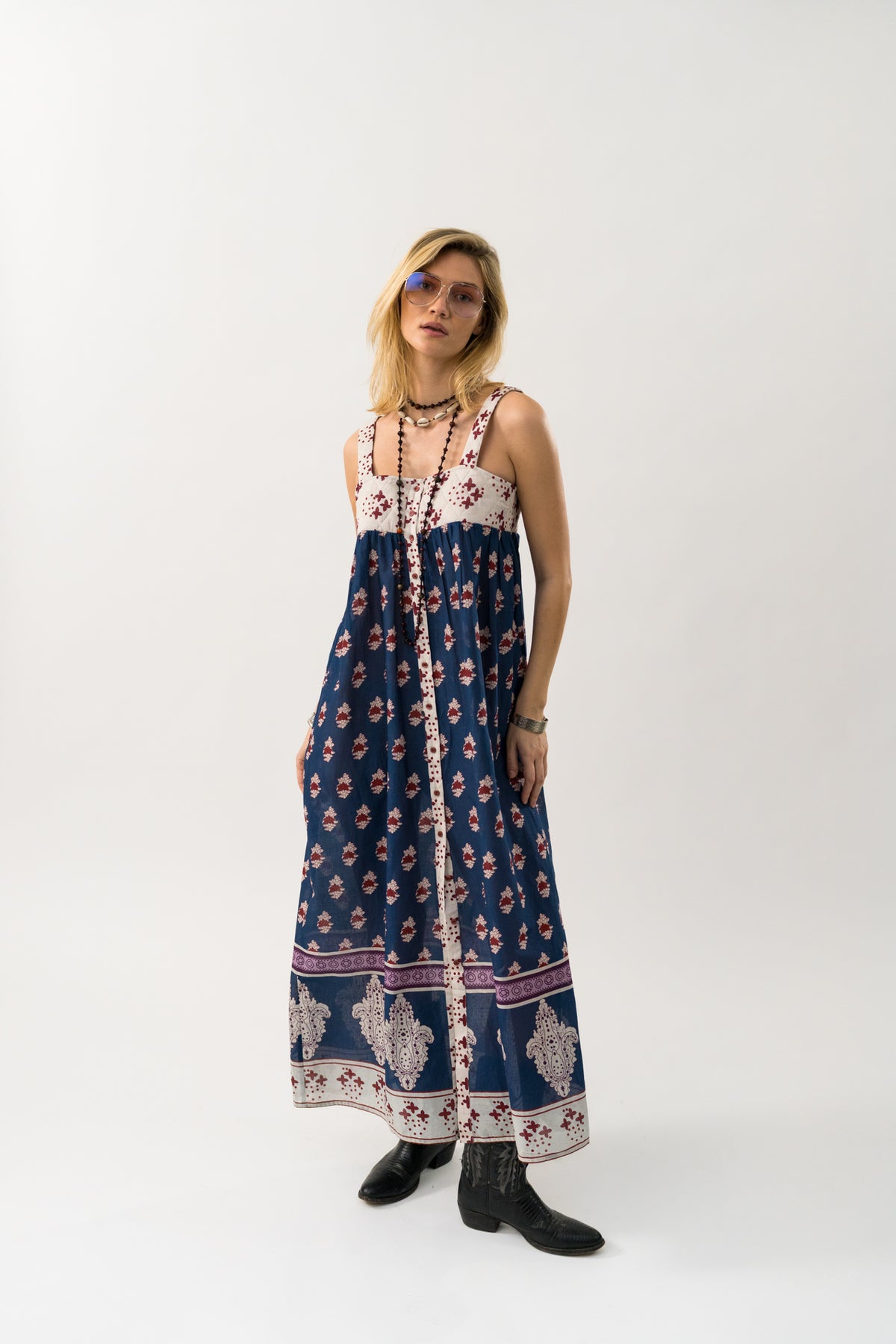 Lollys Laundry KiaLL Maxi Kleid Dress Dunkelblau