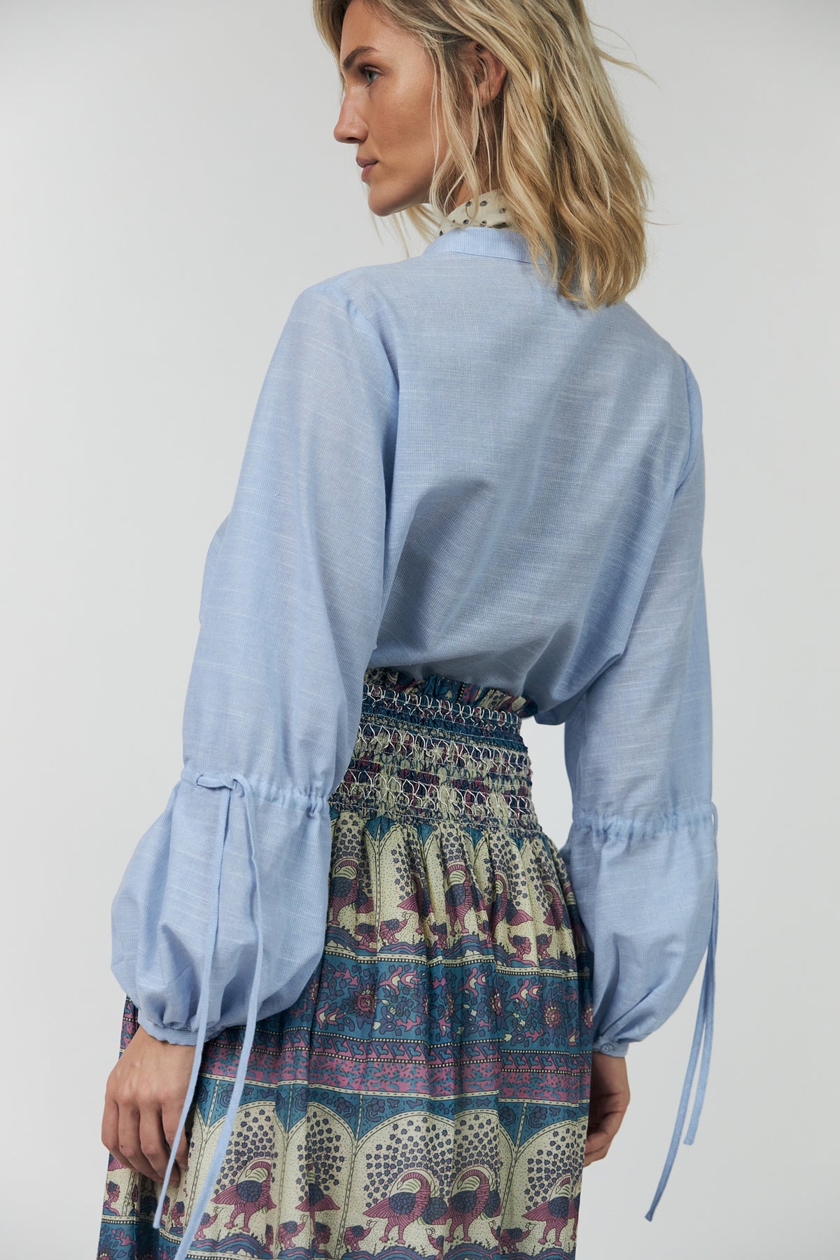 Lollys Laundry LannaLL Hemdbluse Shirt Hellblau