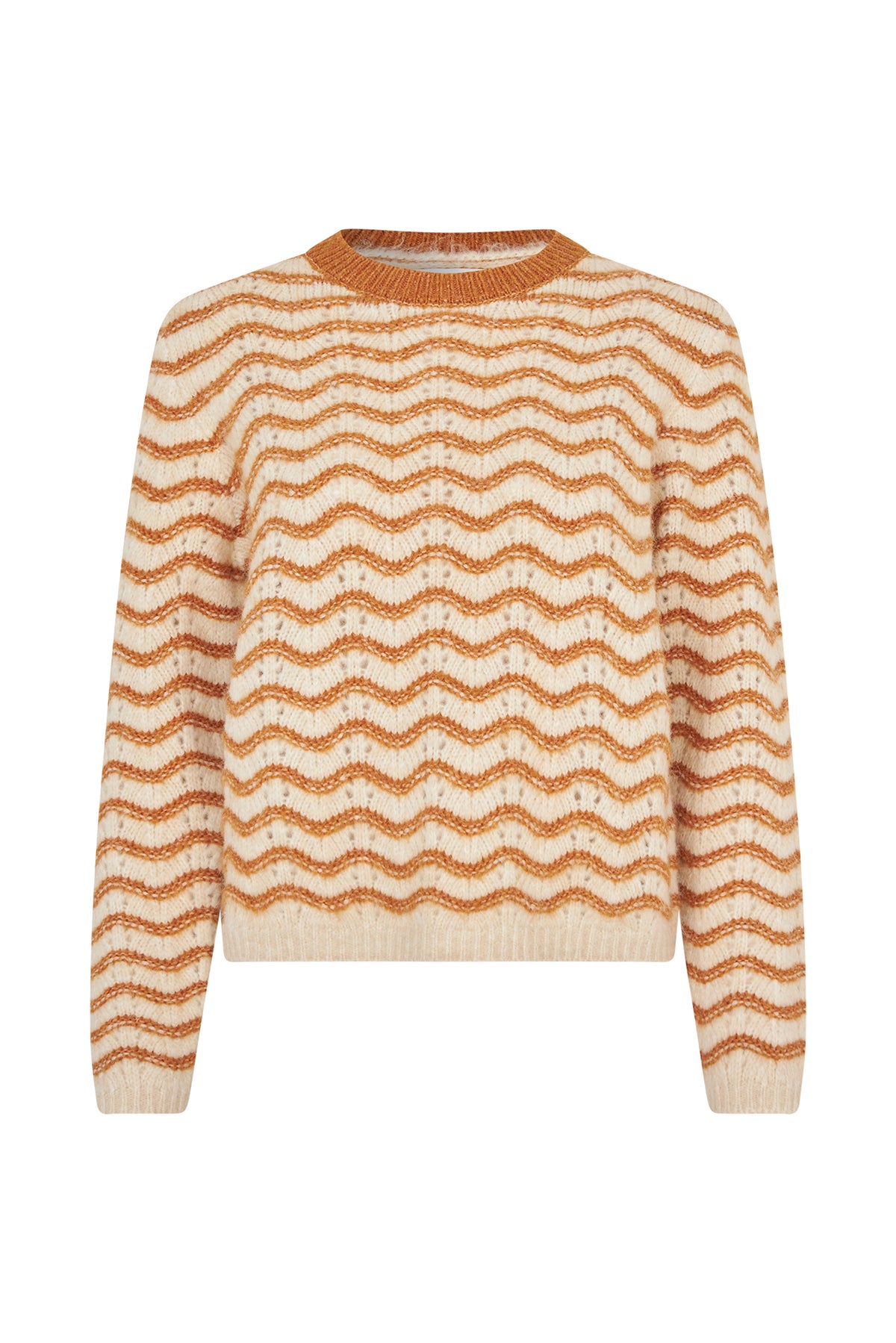 Lollys Laundry LanoLL Pullover Strick Jumper Camelbraun