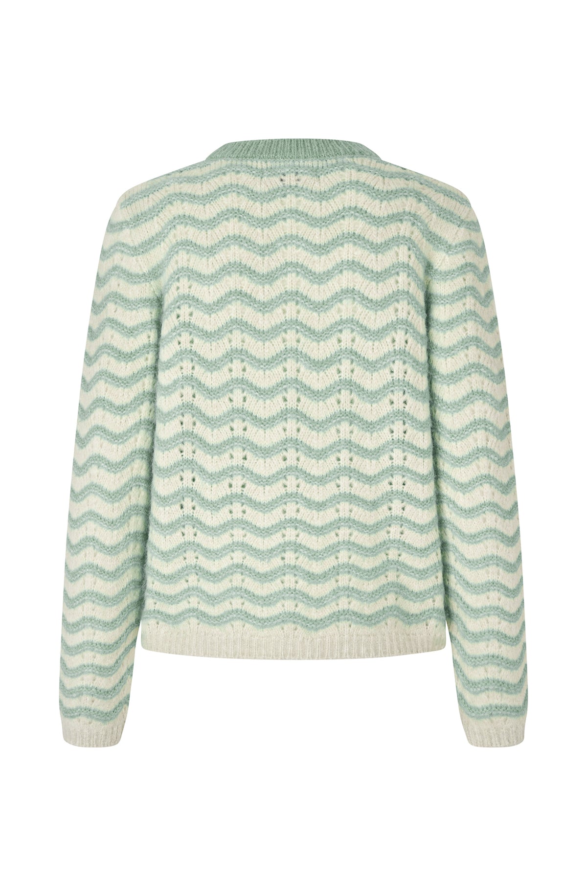 Lollys Laundry LanoLL Pullover Strick Jumper Gedämpftes Grün