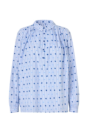 Lollys Laundry LariLL Hemdbluse Shirt Dunkelblau