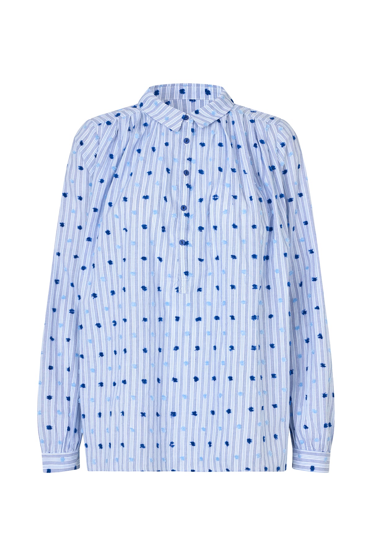 Lollys Laundry LariLL Hemdbluse Shirt Dunkelblau