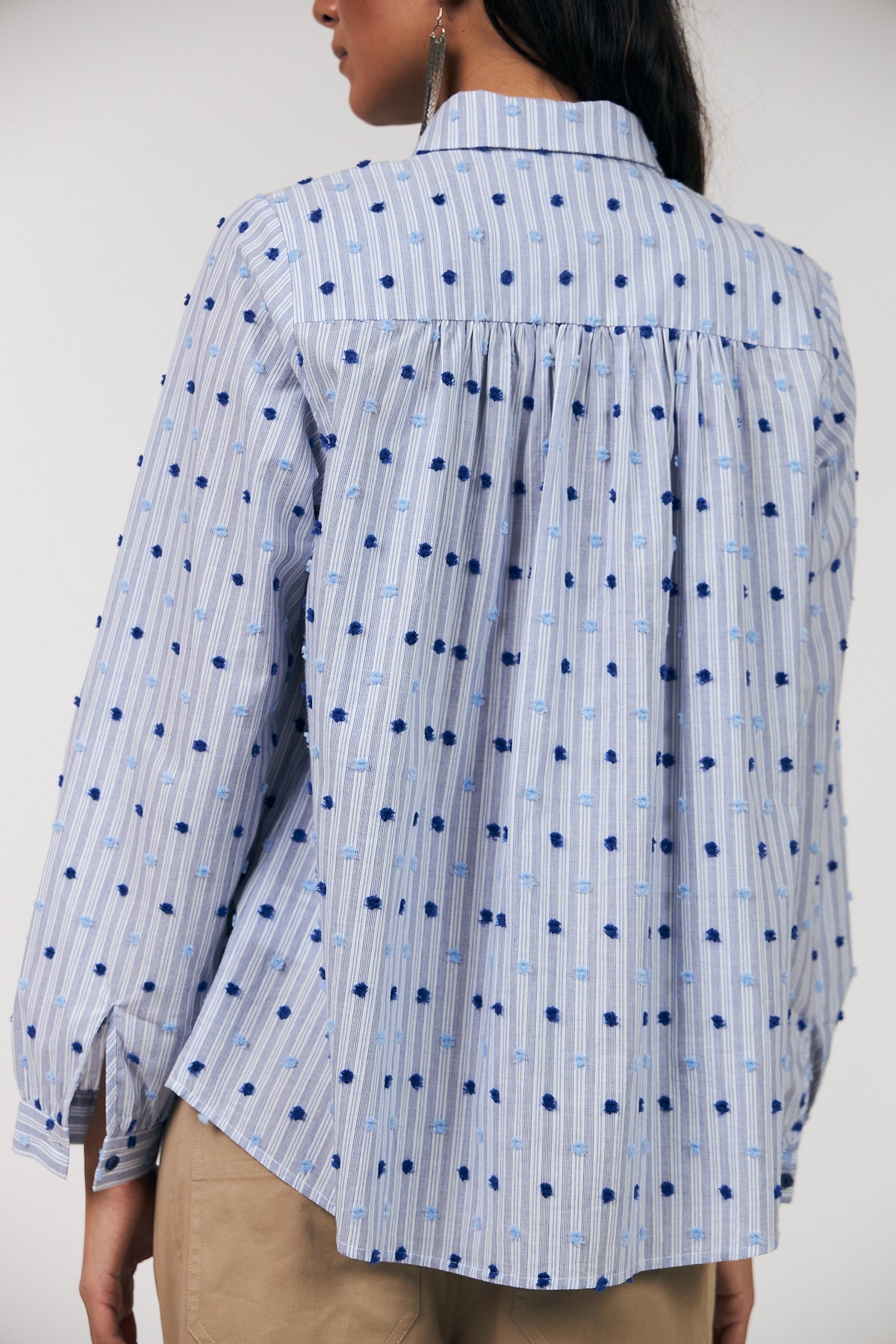 Lollys Laundry LariLL Hemdbluse Shirt Dunkelblau
