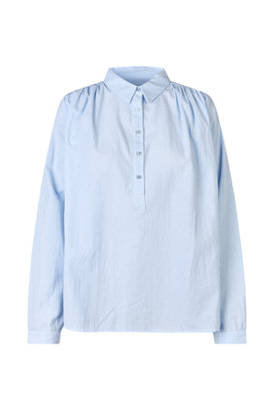 Lollys Laundry LariLL Hemdbluse Shirt Hellblau