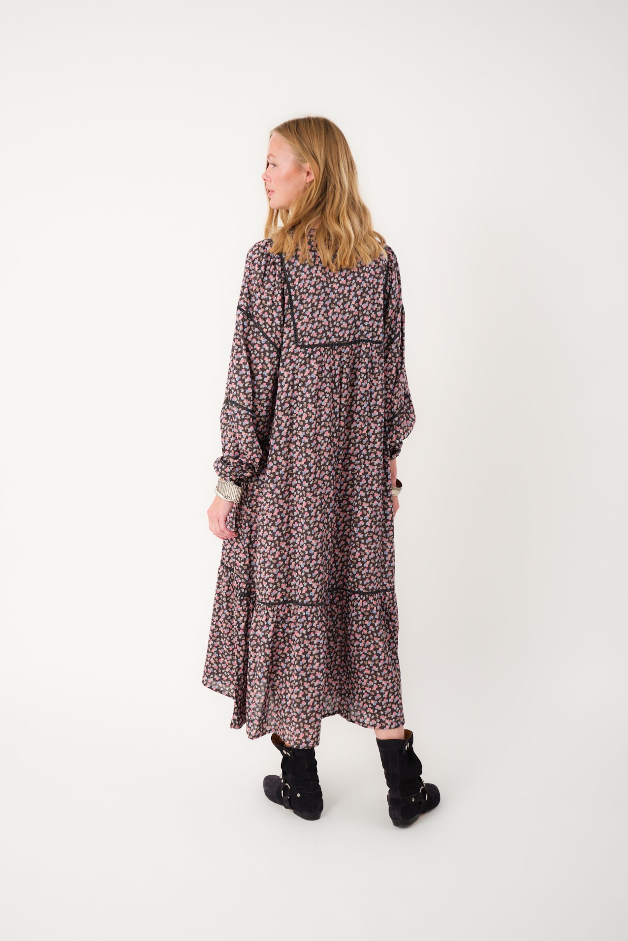Lollys Laundry LatourLL Maxi Kleid Dress 18 Washed Black