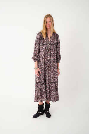 Lollys Laundry LatourLL Maxi Kleid Dress 18 Washed Black