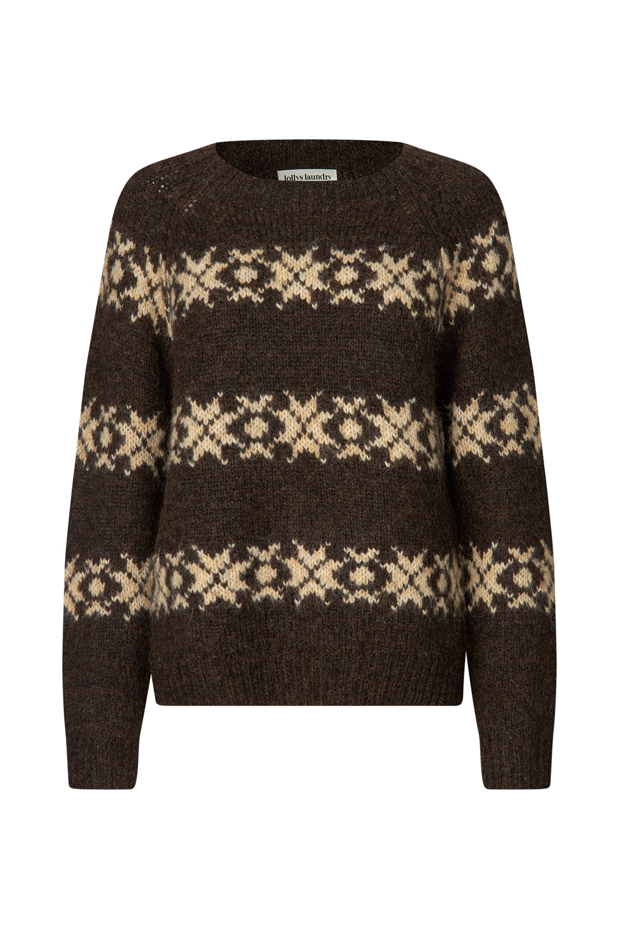 Lollys Laundry LattieLL Strick Jumper Dunkelbraun