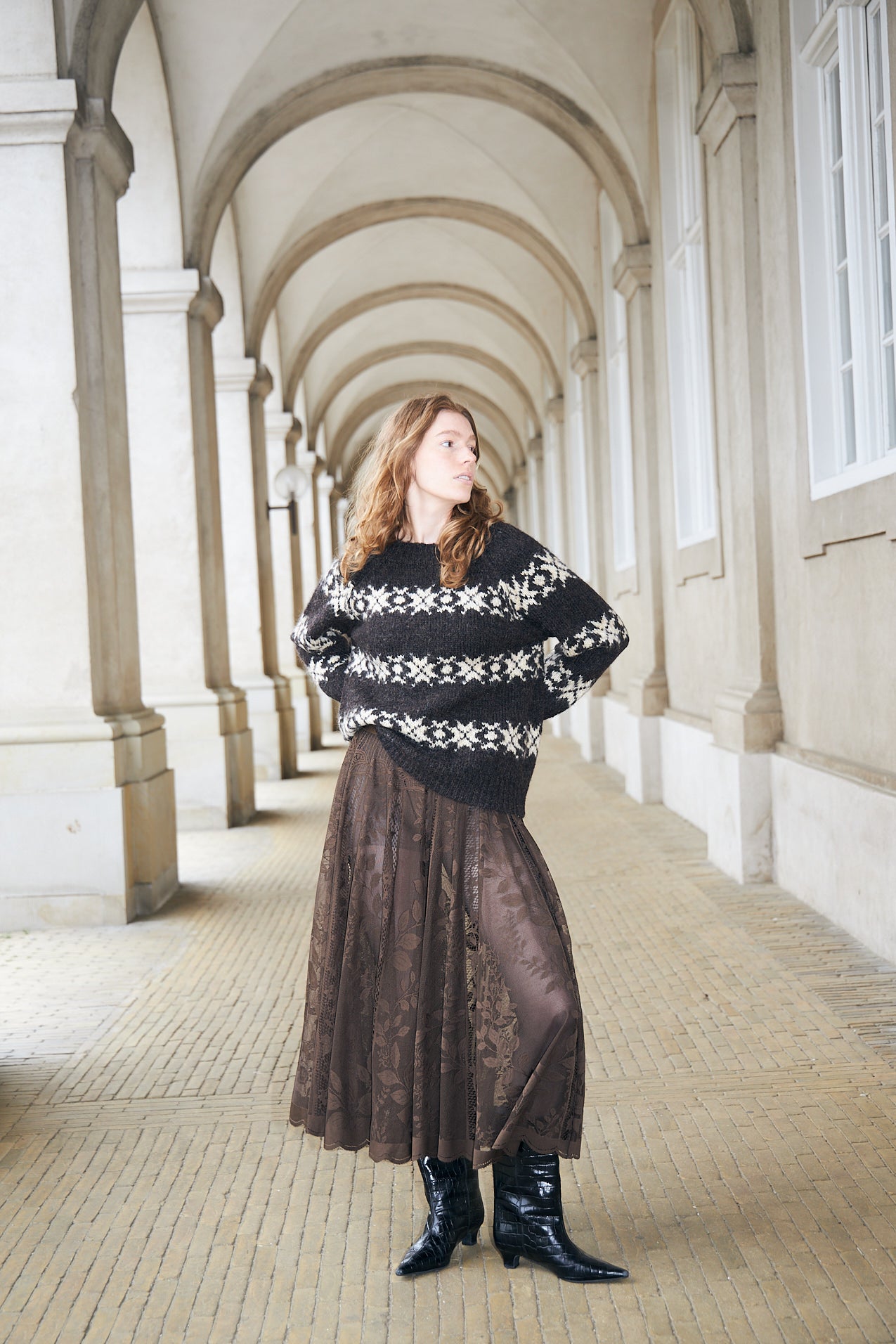 Lollys Laundry LattieLL Strick Jumper Dunkelbraun