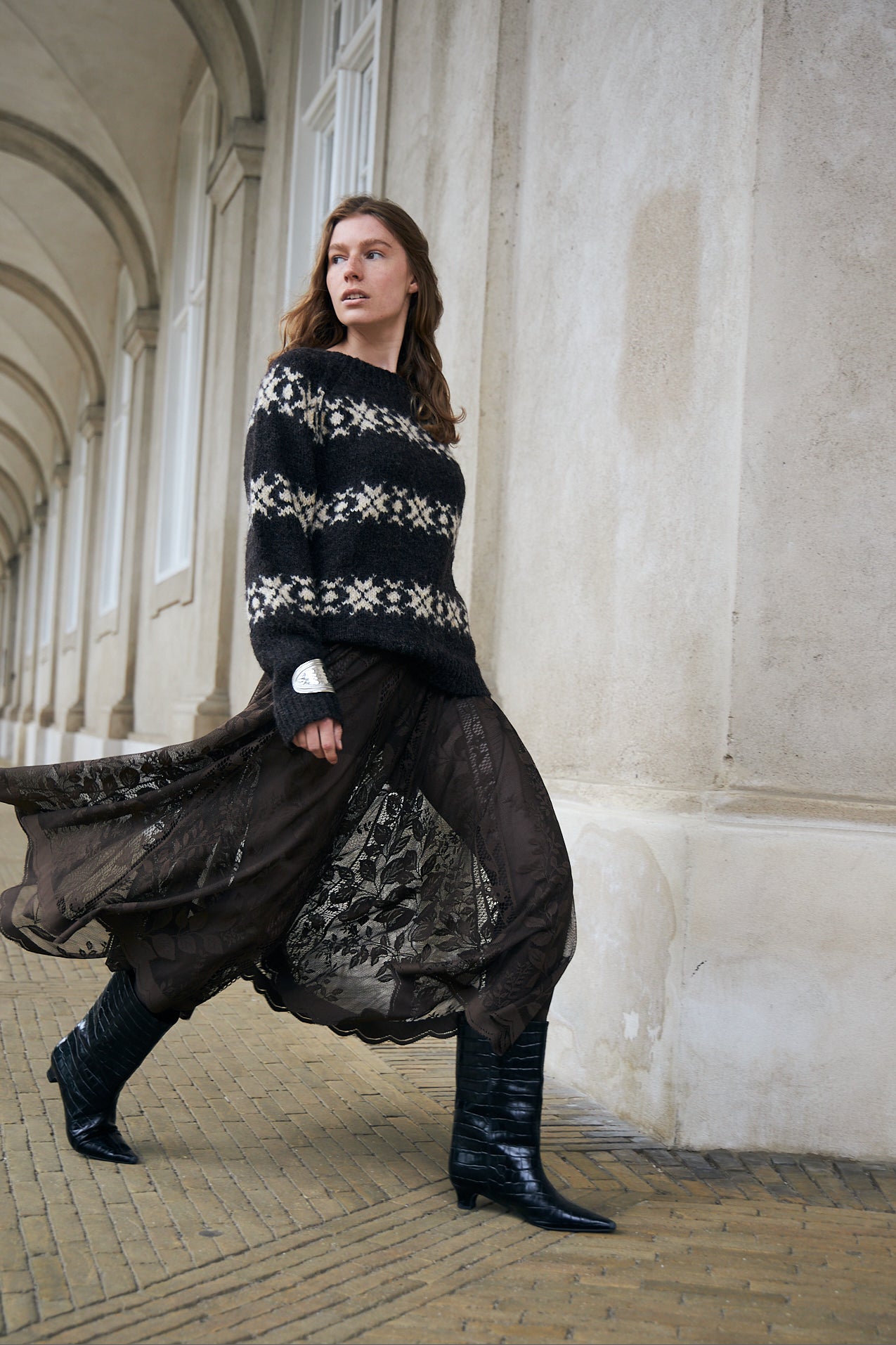 Lollys Laundry LattieLL Strick Jumper Dunkelbraun