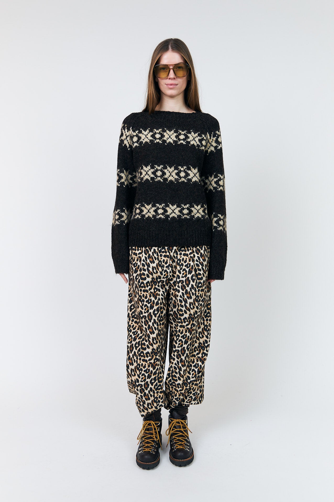 Lollys Laundry LattieLL Strick Jumper Dunkelbraun