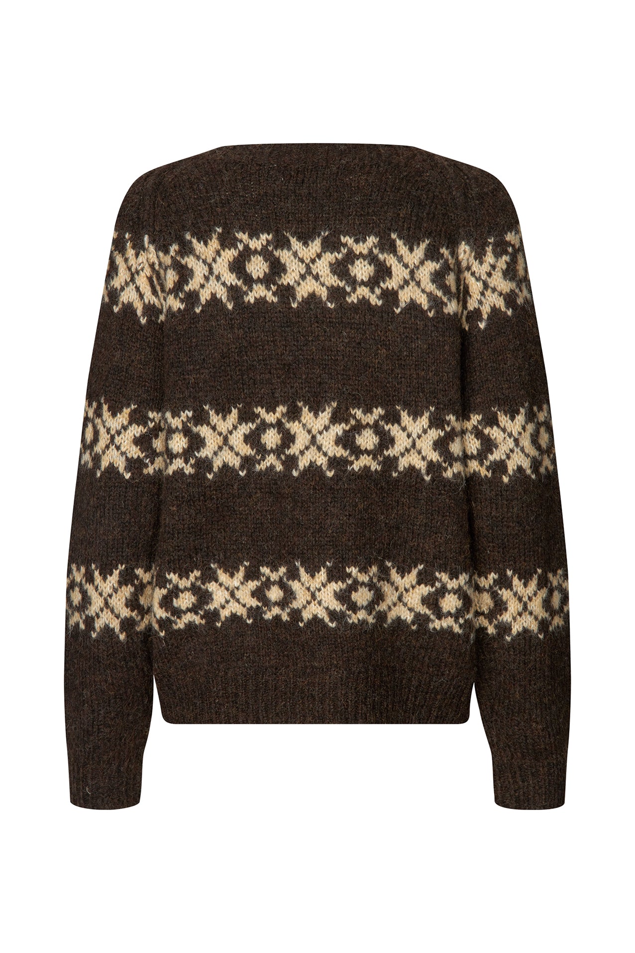Lollys Laundry LattieLL Strick Jumper Dunkelbraun