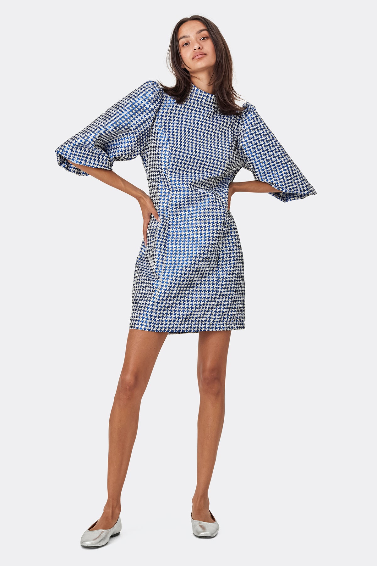 Lollys Laundry LausanneLL Short Dress SS Dress Karomuster