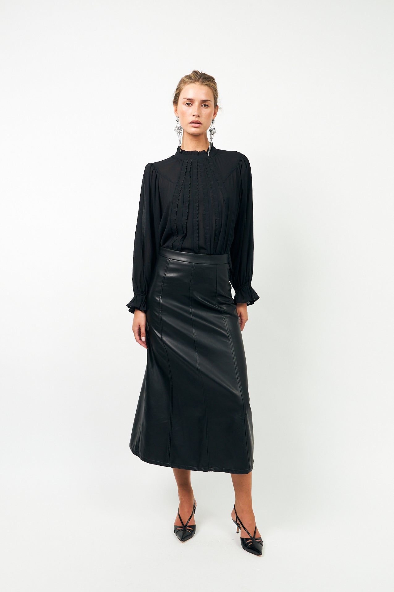Lollys Laundry LaziseLL Maxi Rock Skirt Schwarz