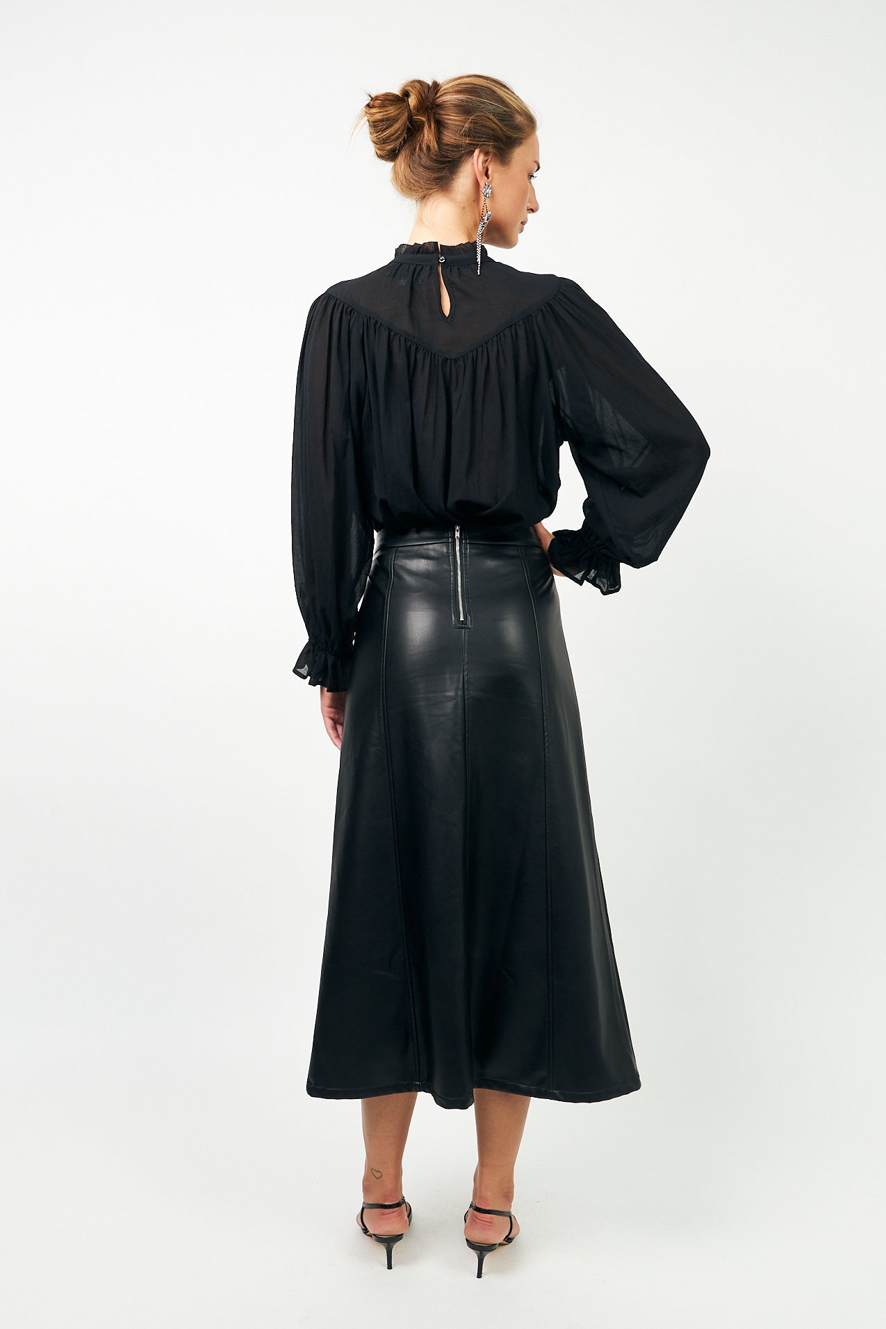 Lollys Laundry LaziseLL Maxi Rock Skirt Schwarz