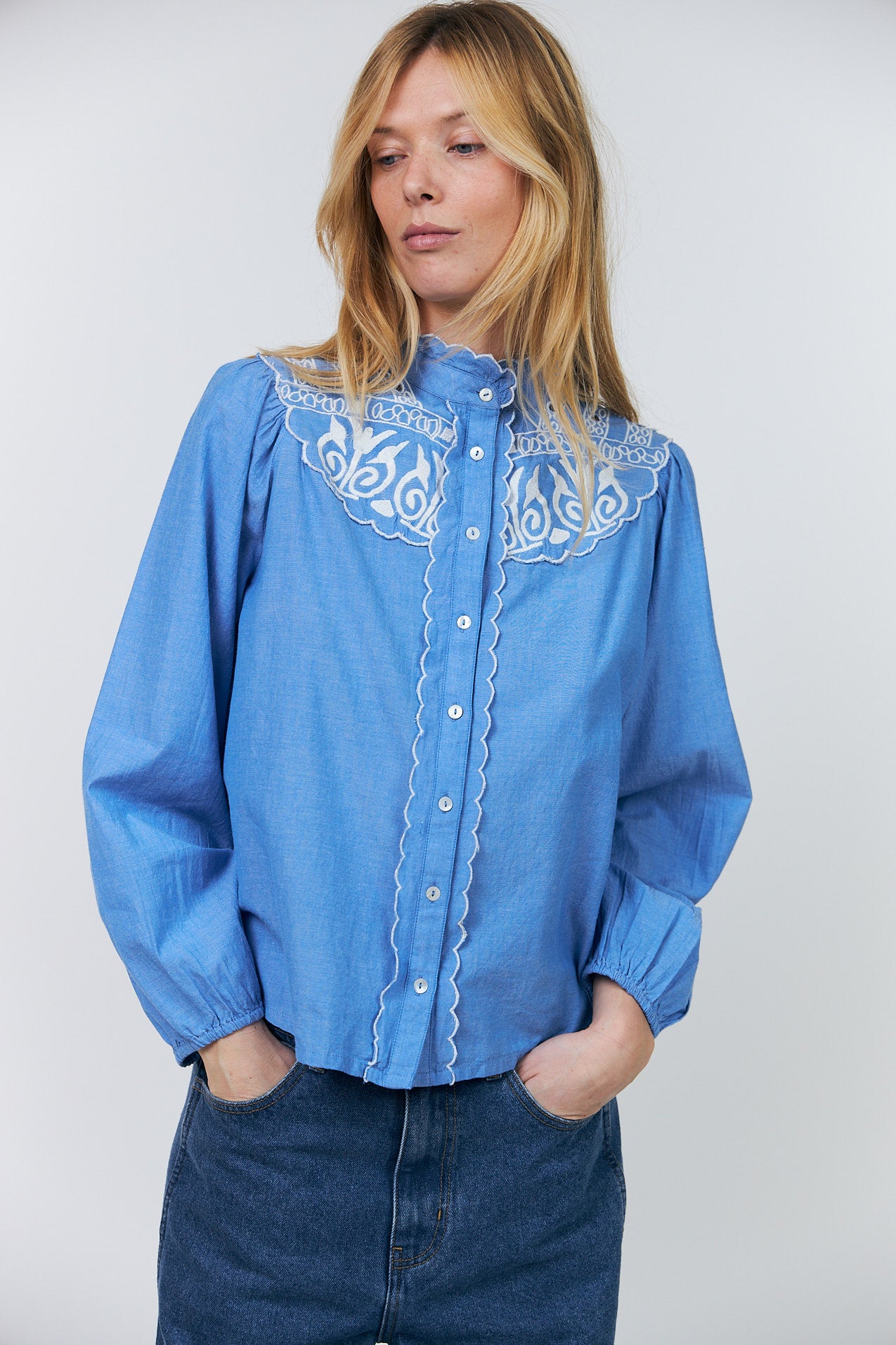 Lollys Laundry LiaLL Bluse Shirt Blau