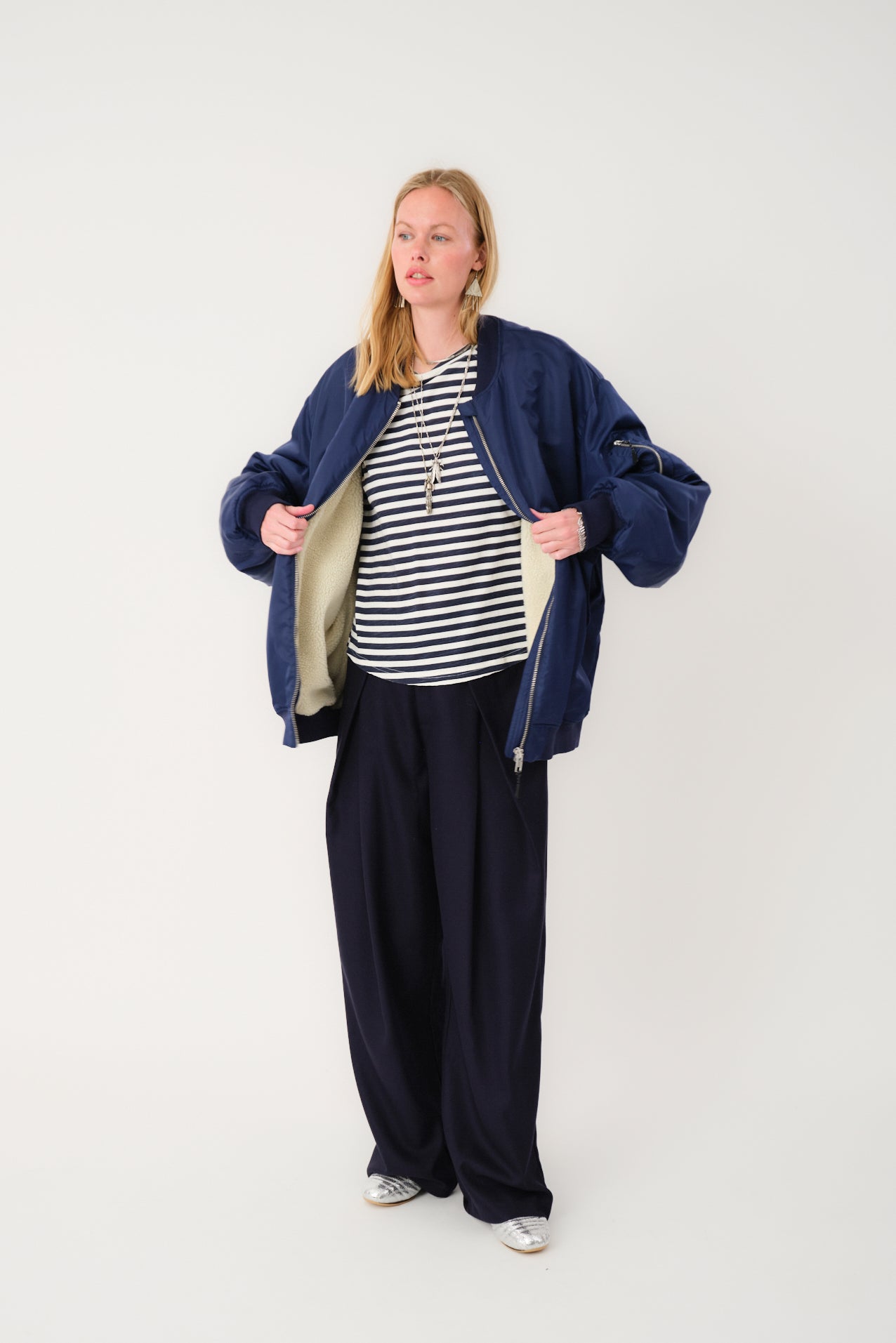Lollys Laundry LilaLL Bomber Jacke Outerwear Navy