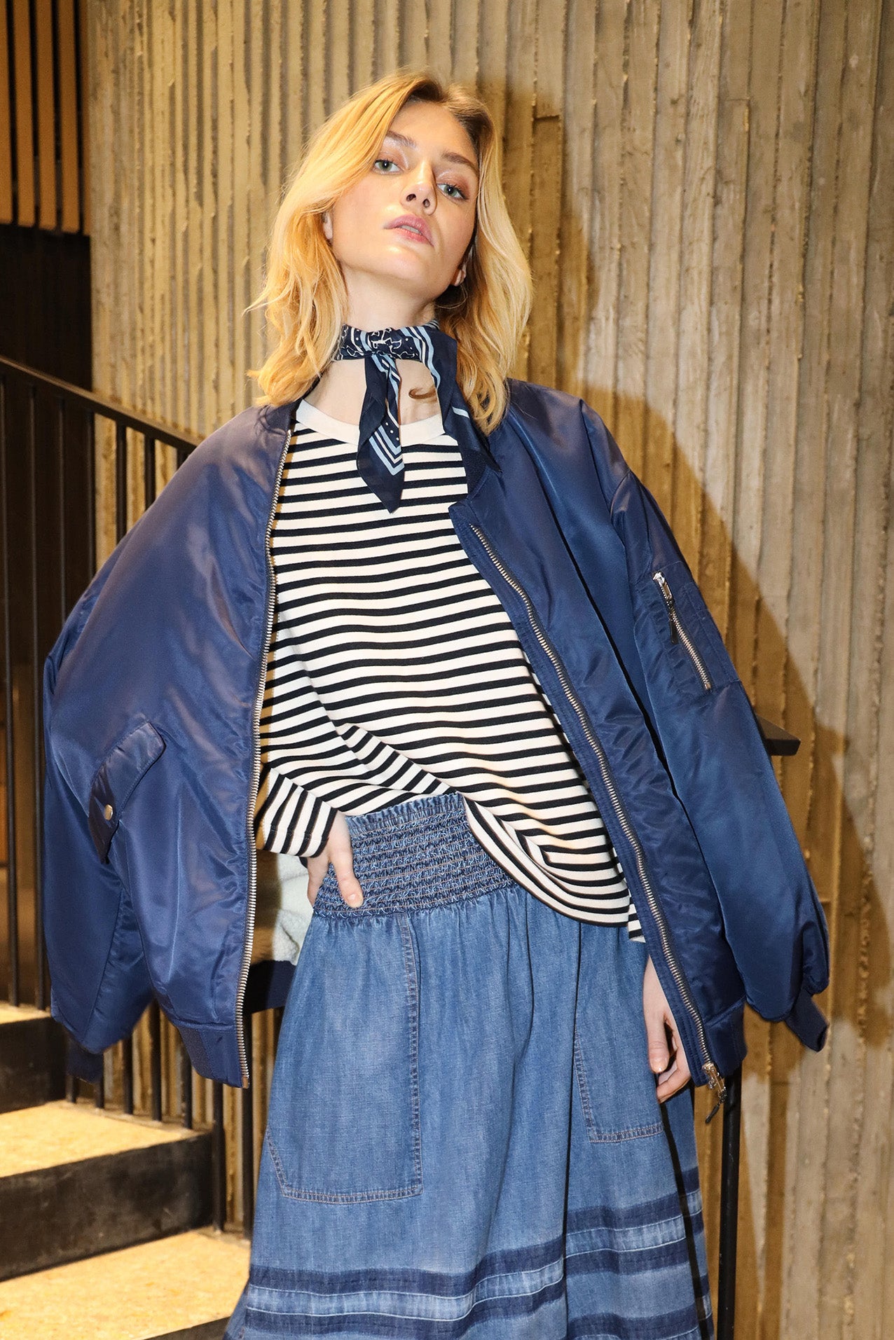 Lollys Laundry LilaLL Bomber Jacke Outerwear Navy