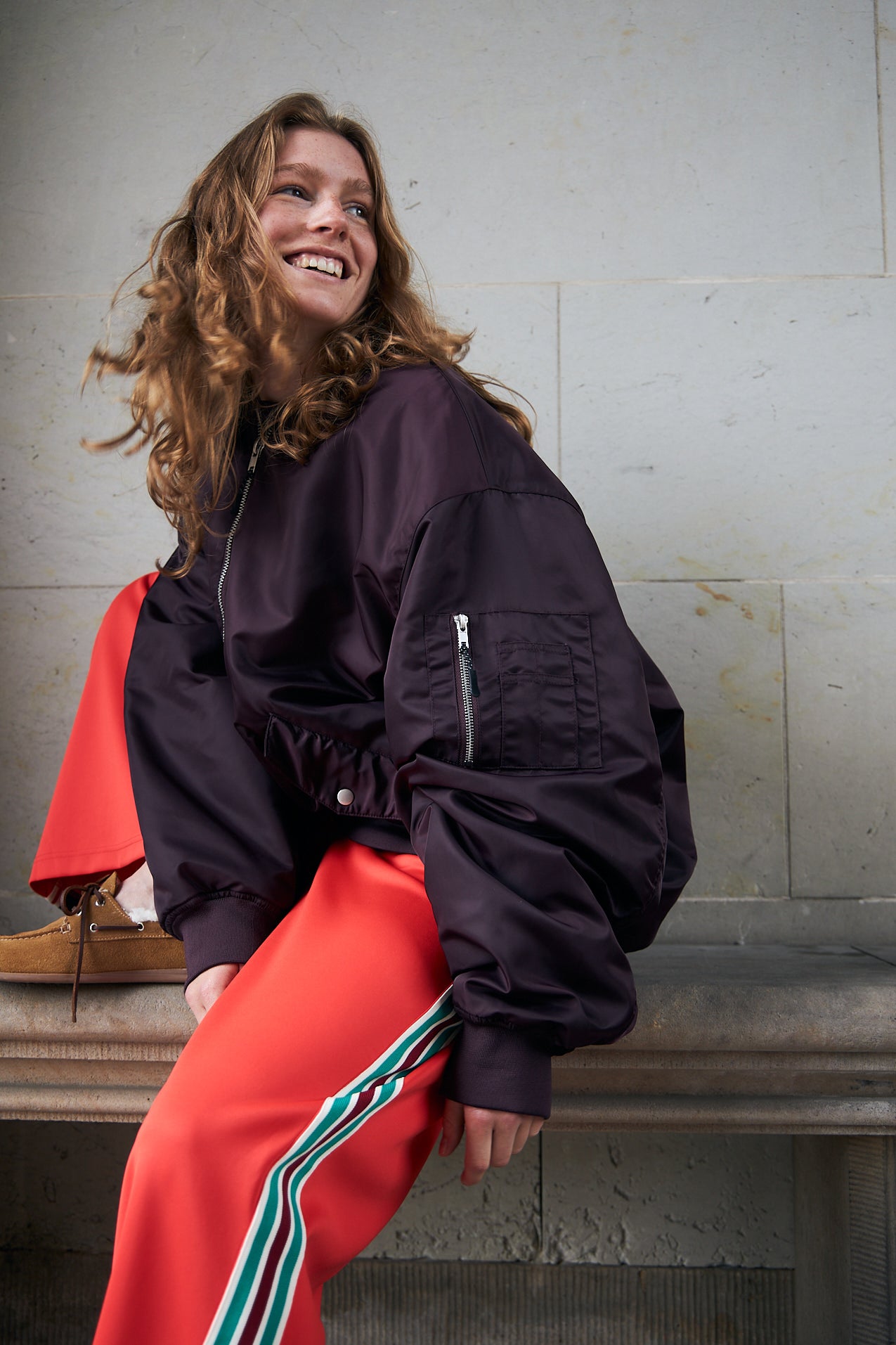 Lollys Laundry LilaLL Bomber Jacke Outerwear Bordeaux