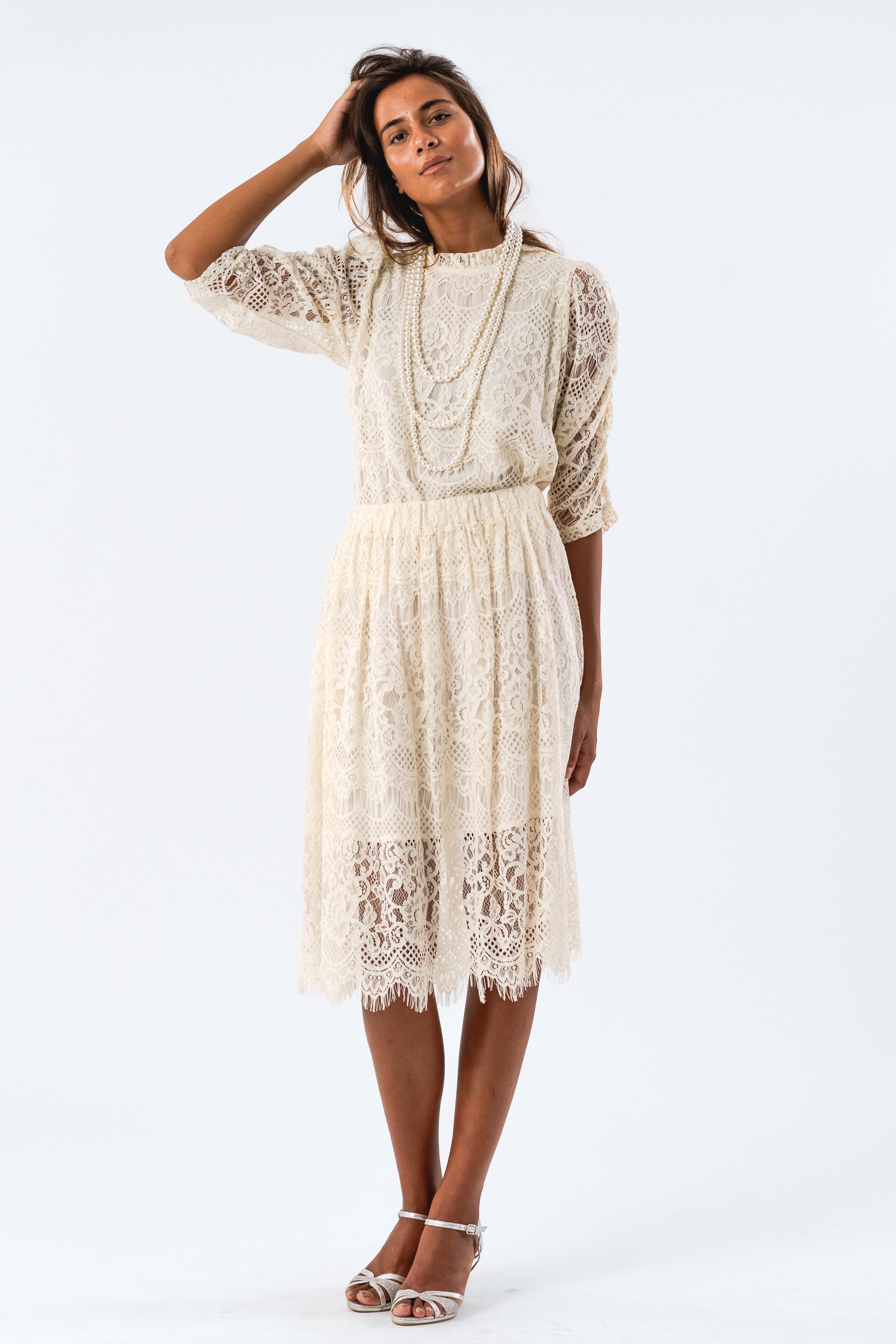 Lollys Laundry LilouLL Blouse 3/4 Blouse Creme