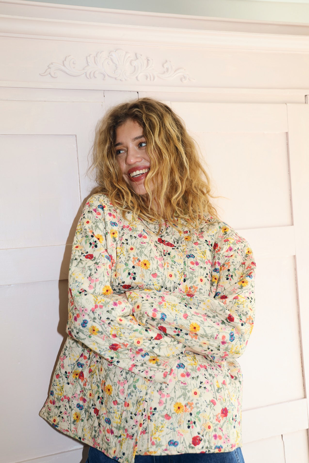 LilyLL gesteppte Jacke - Blumenmuster