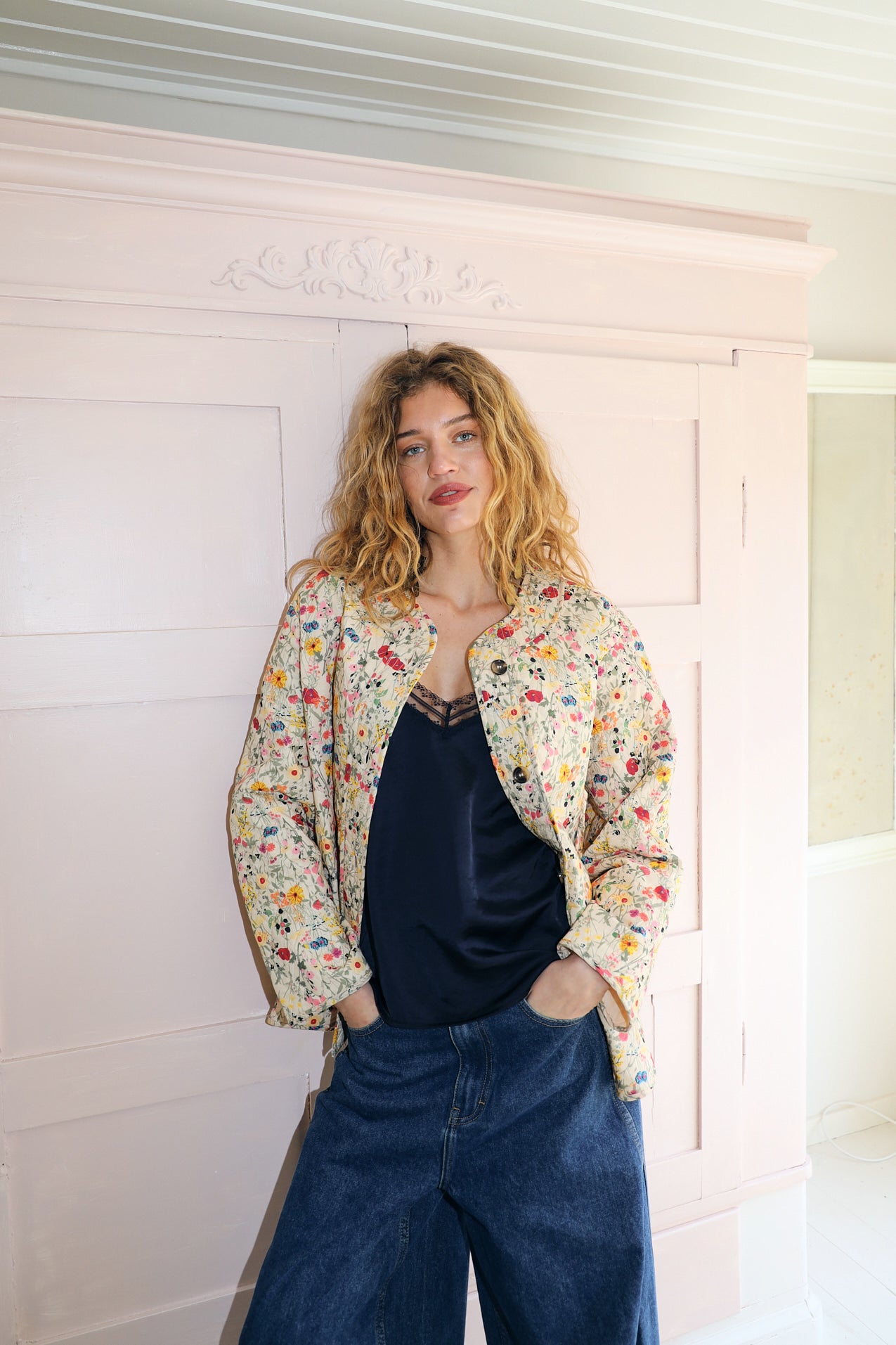 LilyLL gesteppte Jacke - Blumenmuster