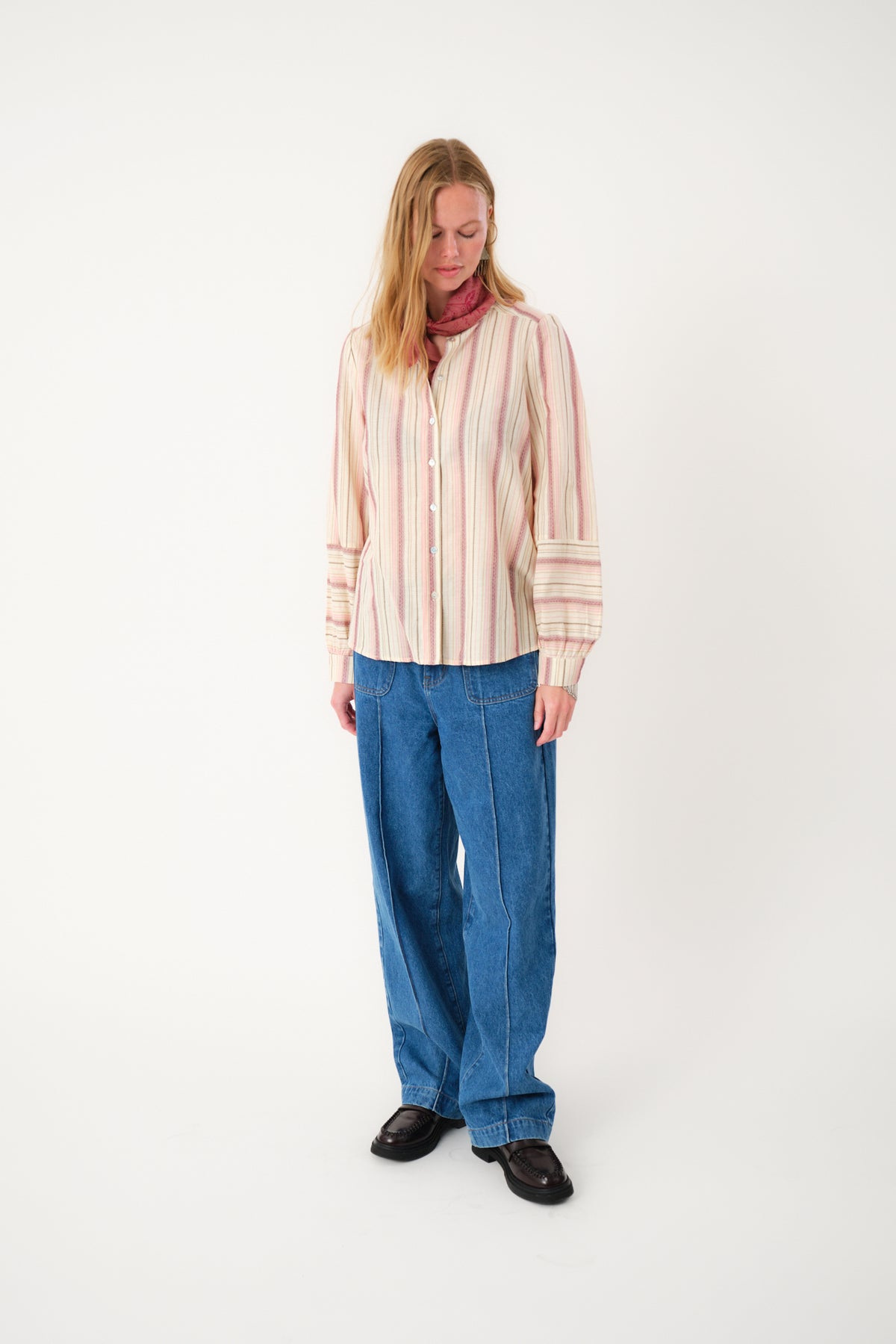 Lollys Laundry LinaLL Hemdbluse Shirt Altrosa