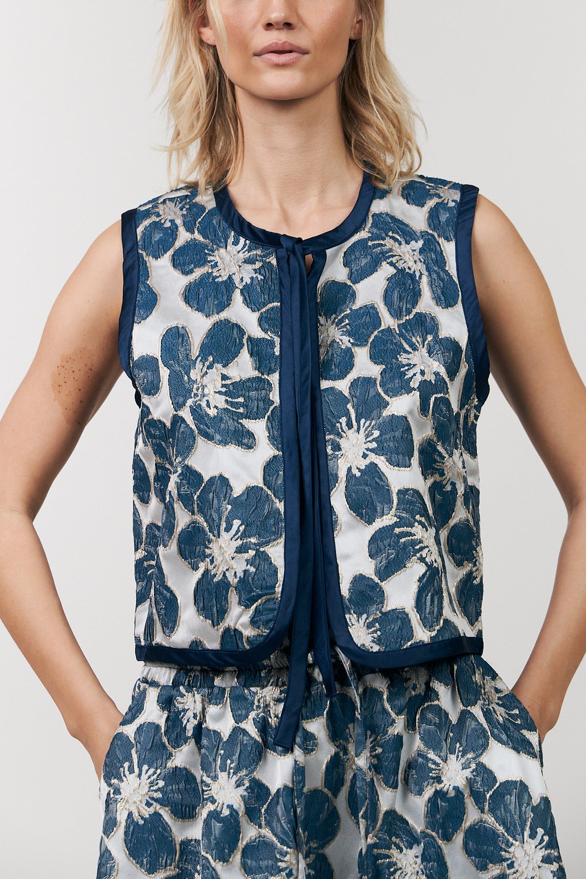 Lollys Laundry LivLL Weste Vest Blau