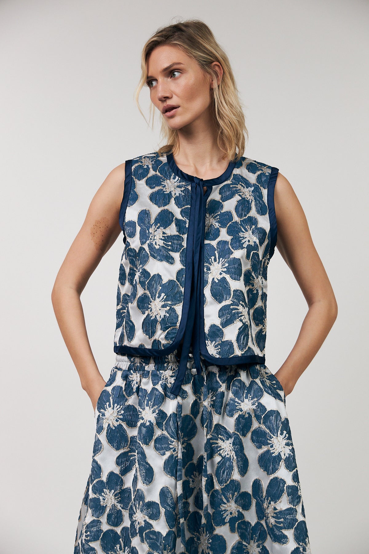 Lollys Laundry LivLL Weste Vest Blau