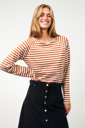 Lollys Laundry LivaLL T-skjorte T-shirt 54 Rust
